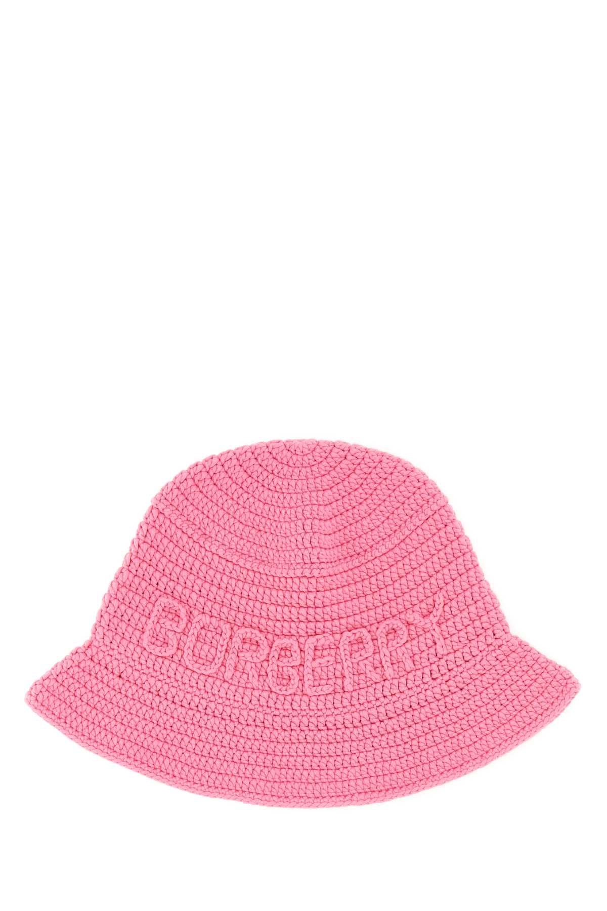 Pink Crochet Bucket Hat