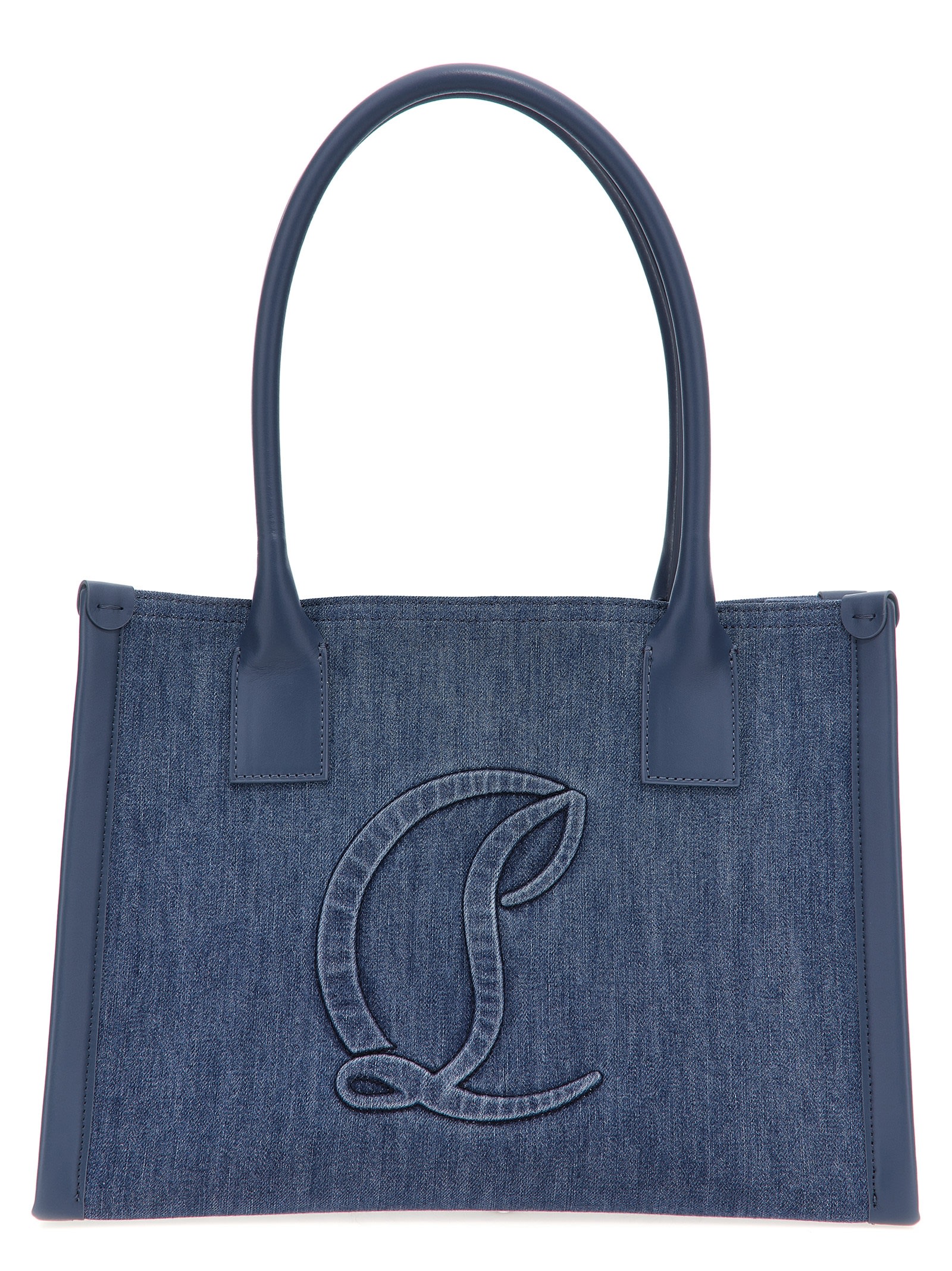 Shop Christian Louboutin By My Side Small Shopping Bag In Blue