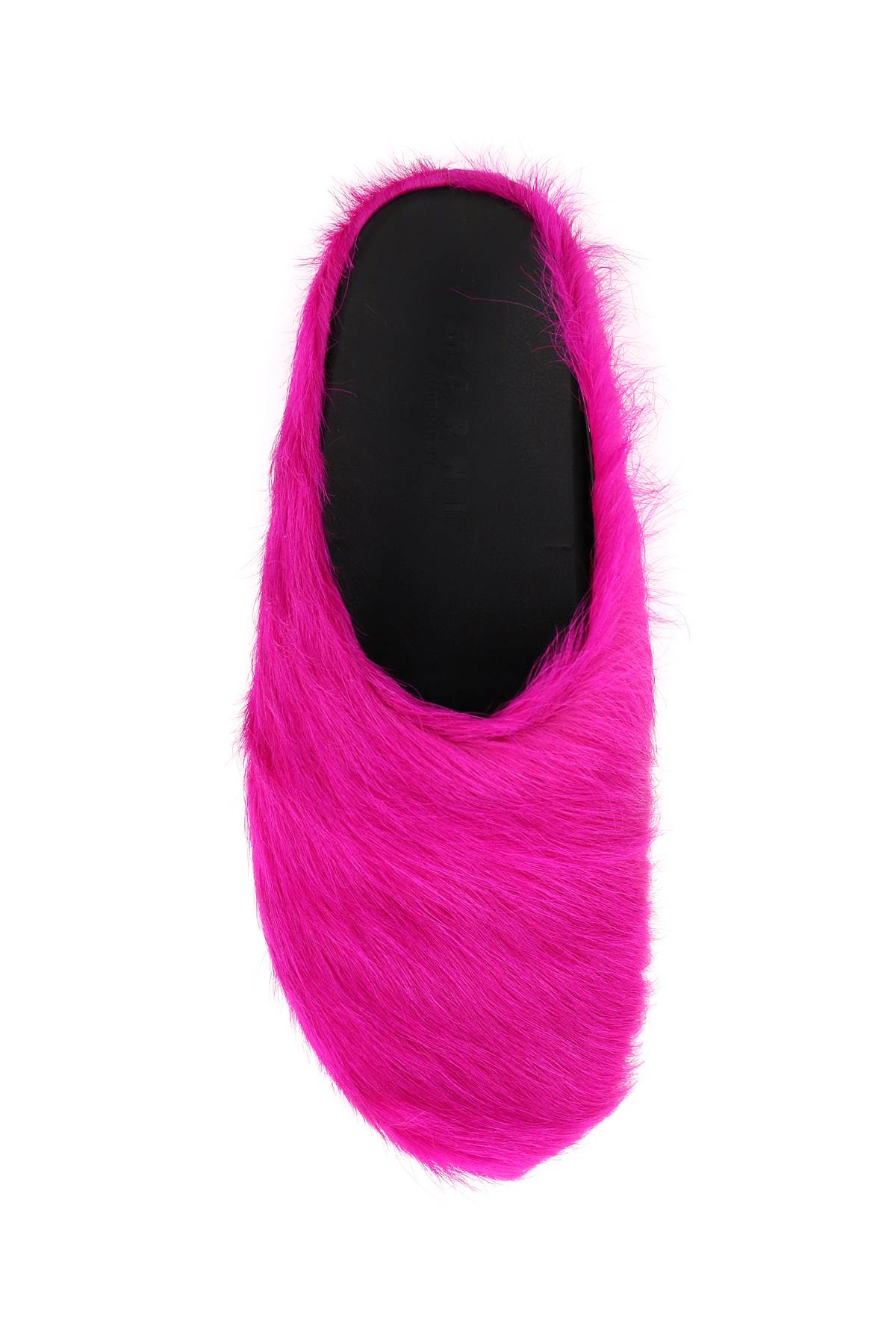 Marni Pink Fussbett Sabot Slip-on Loafers In Fuchsia