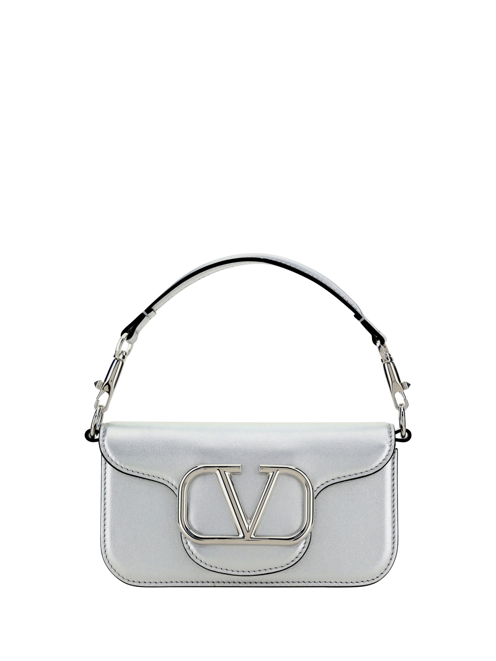 Valentino Garavani Loco Handbag In Silver
