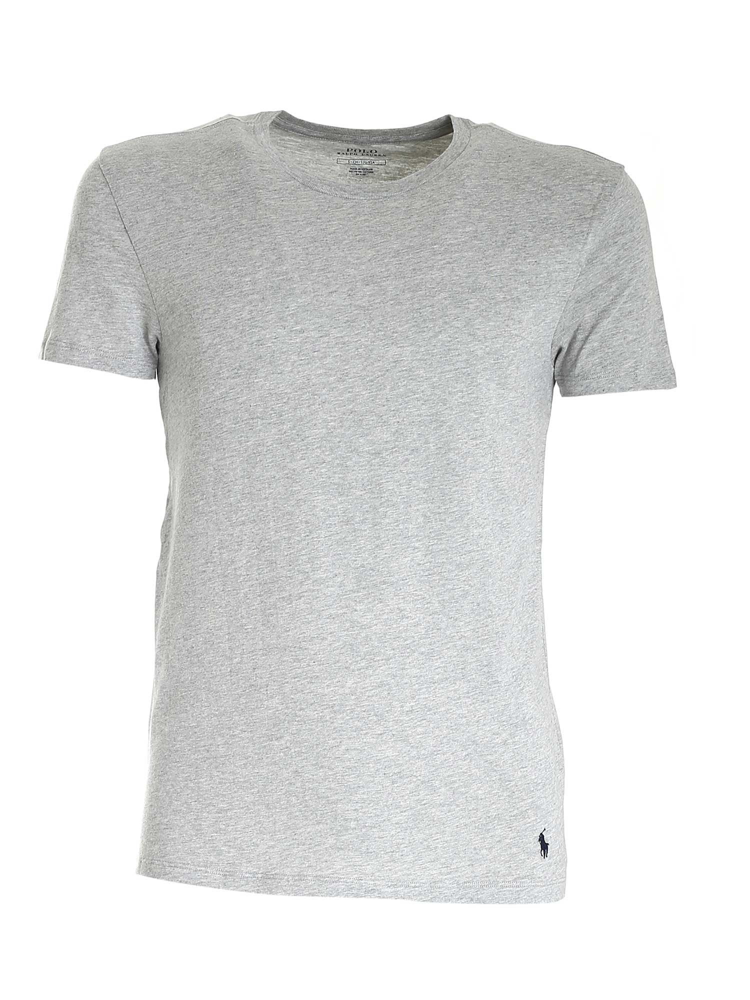 Polo Ralph Lauren 3 T-shirts Set In White, Grey And Black