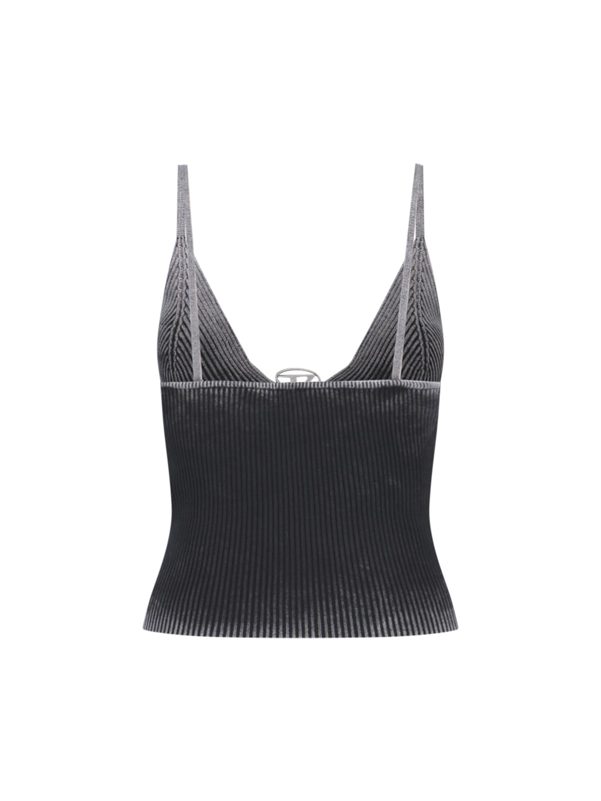 Shop Diesel M-laila Crop Top In Black