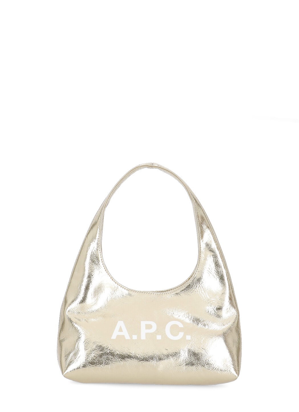 Apc Baby Ninon Metallic Shoulder Bag In Gold