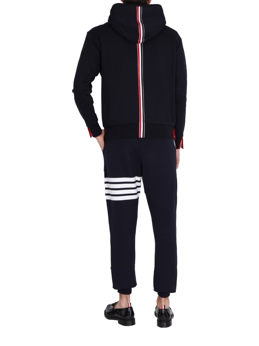 Shop Thom Browne Hoodie In Blue