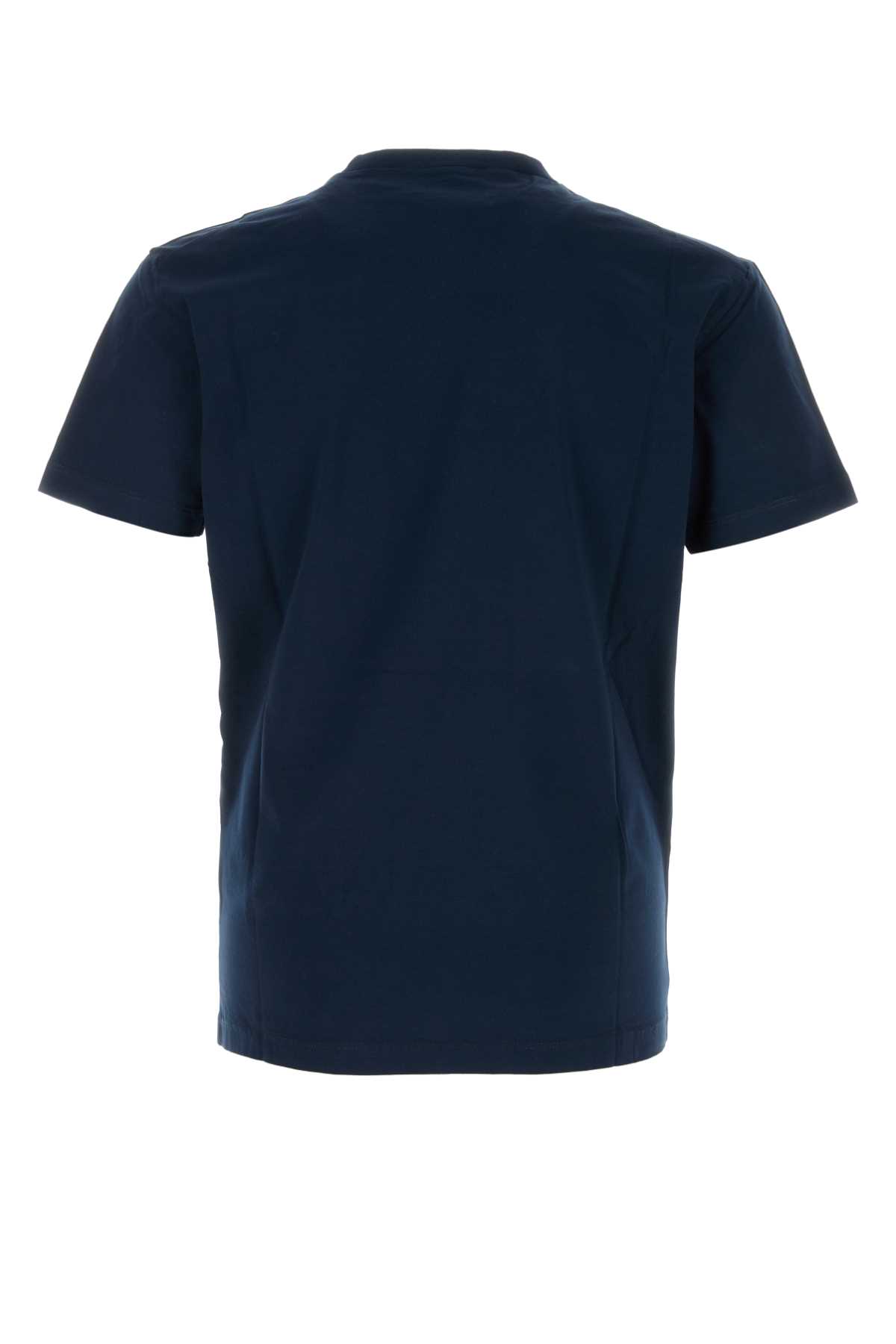 Shop Dsquared2 Navy Blue Cotton T-shirt In Bluenavy