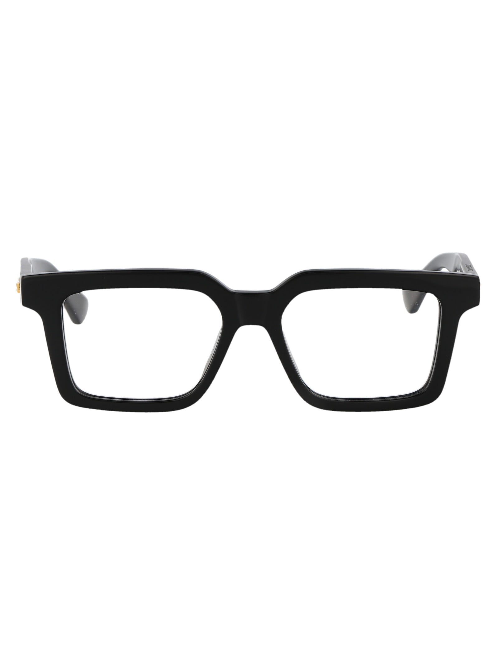 Shop Bottega Veneta Bv1216o Glasses In 001 Black Black Transparent