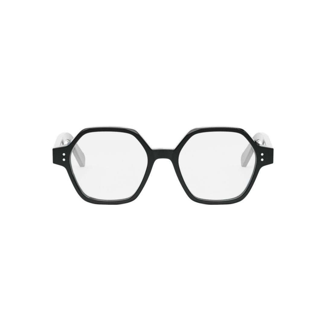 Shop Celine Hexagon Frame Glasses In 001