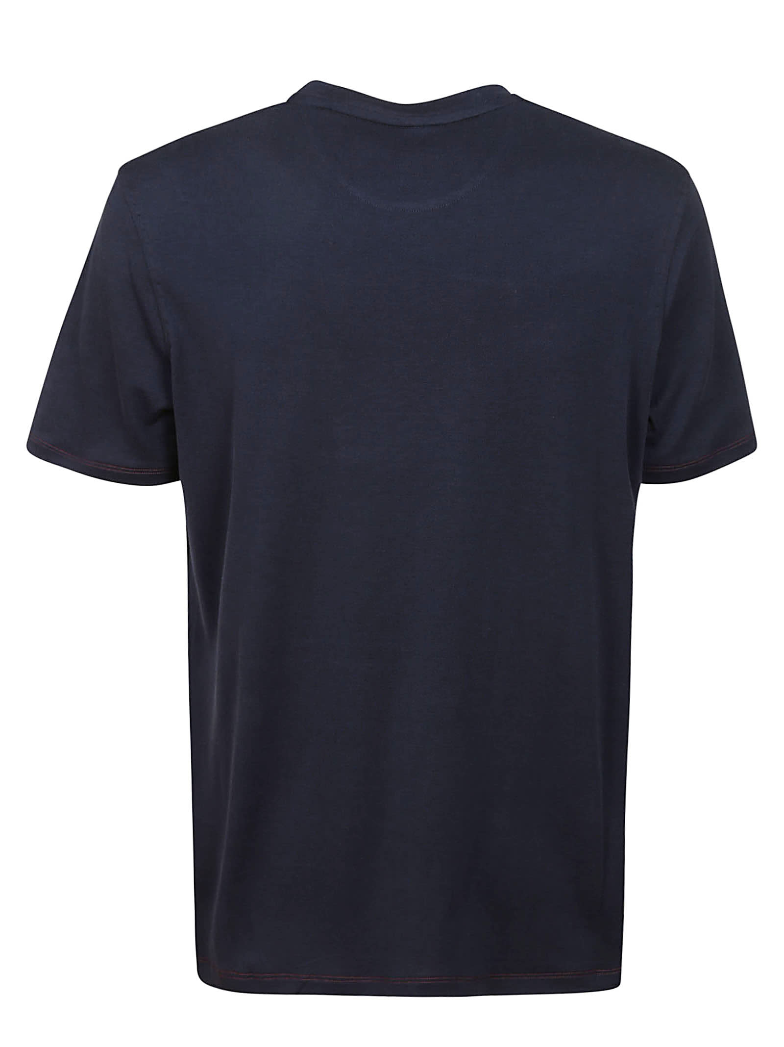 Shop Isaia Tshirt In Blue