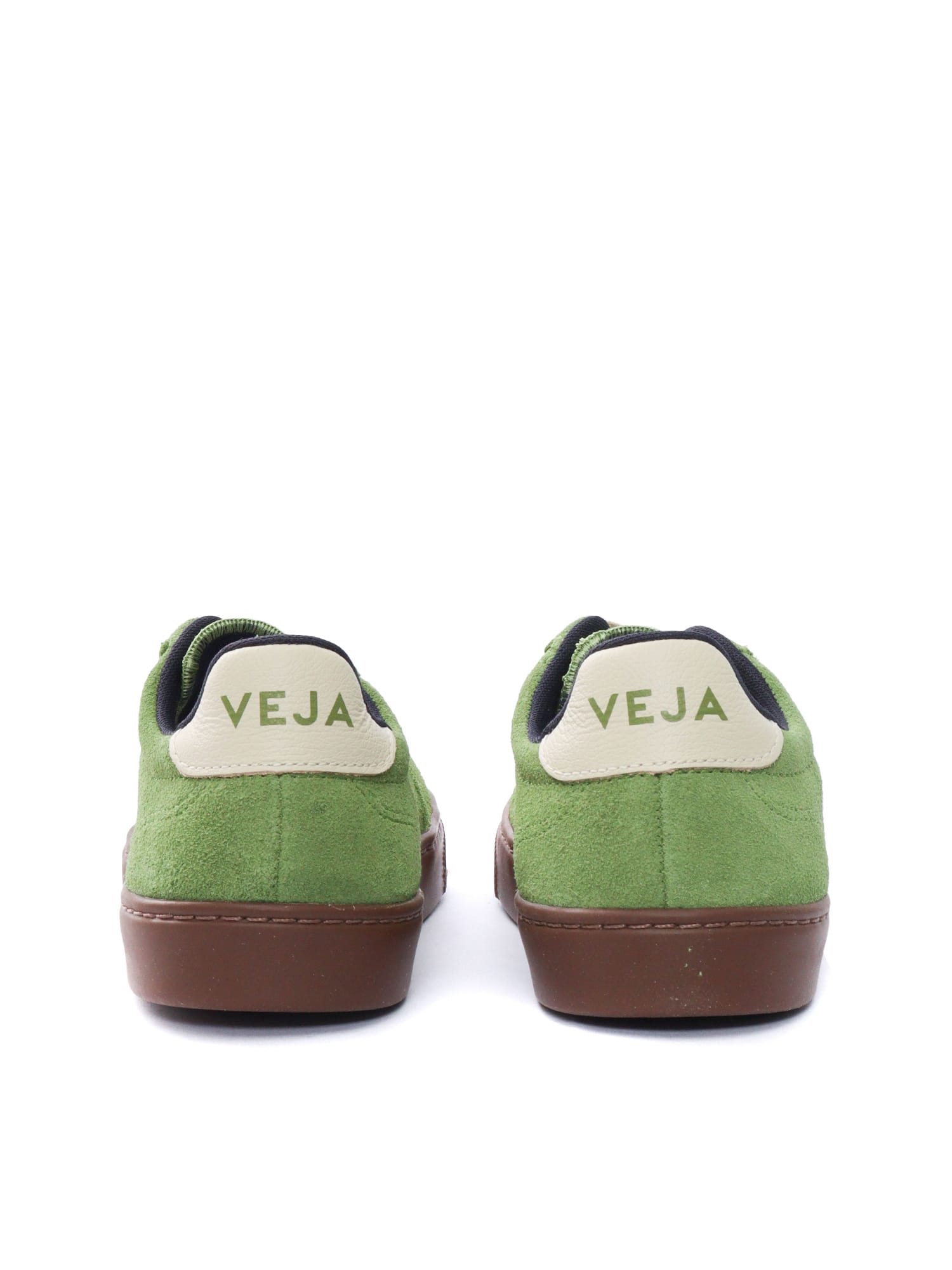 Veja Small Volley Suede Kiwi_pier_bark Sneakers In Green
