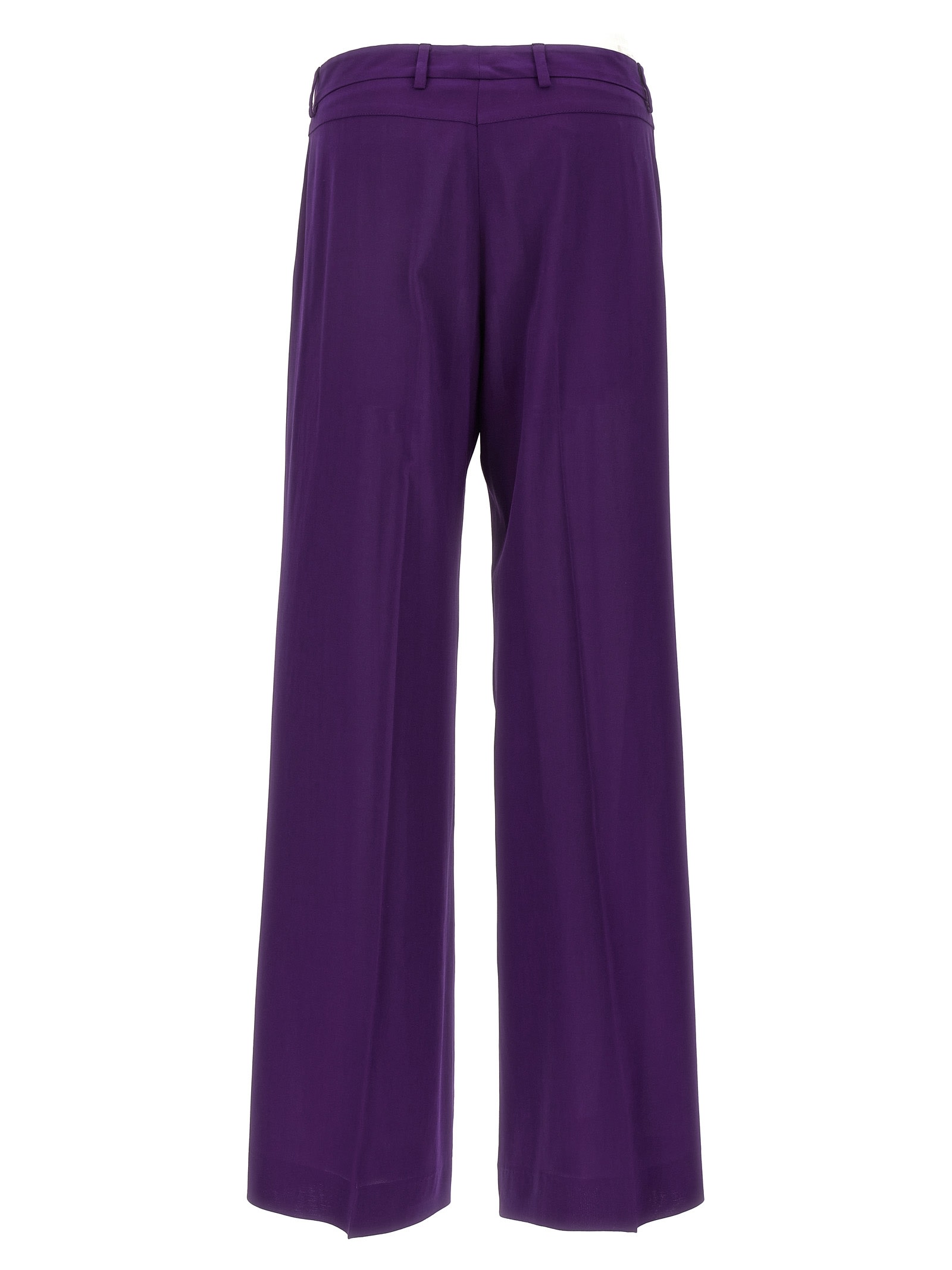 Shop Alberto Biani Hippy Trousers In Purple