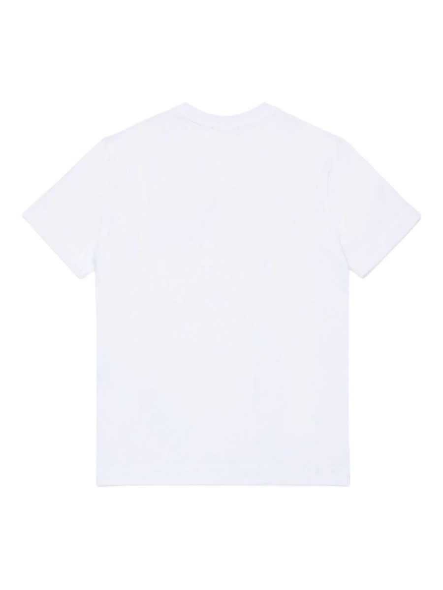 Diesel T-shirt Cotone Bianco In White