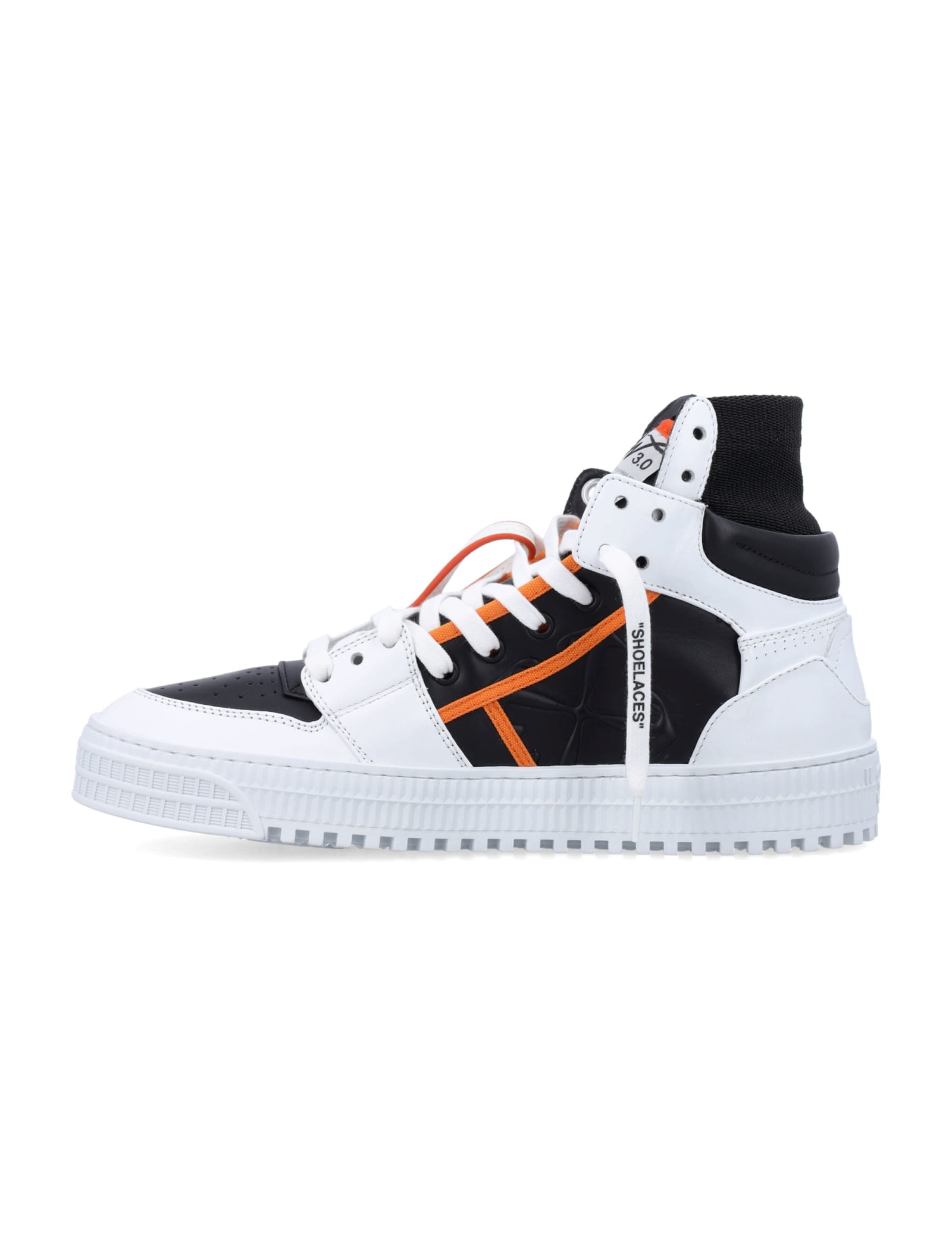 Shop Off-white 3.0 Off Court Calf Leather Black - White In Black White