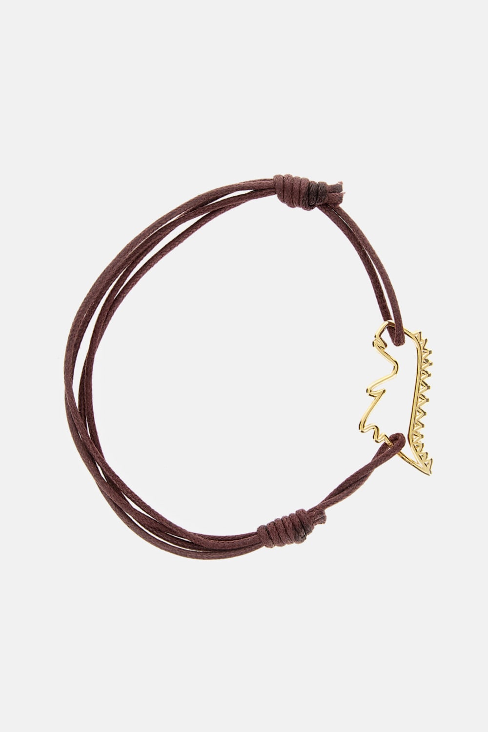 Aliita 9k Yellow Gold Dino Cord Bracelet