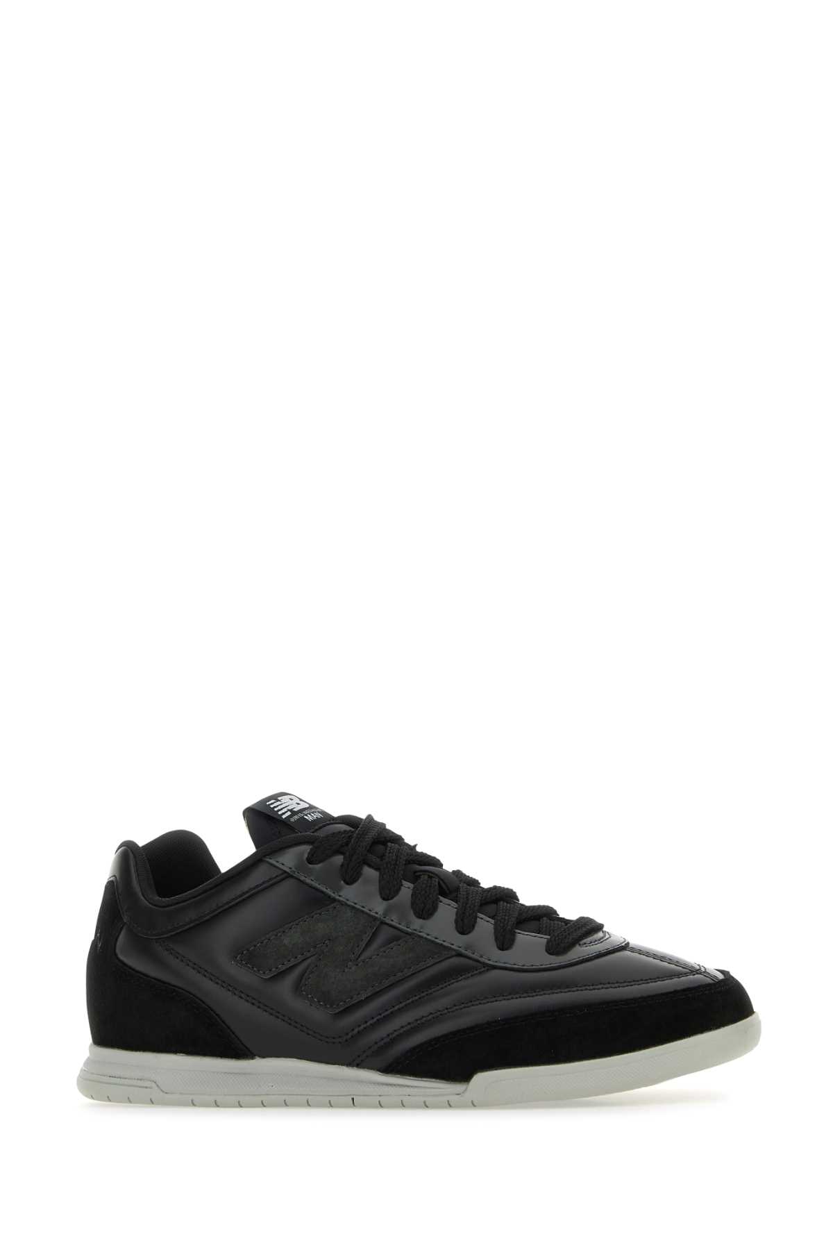 Shop Junya Watanabe Black Leather  X New Balance Sneakers