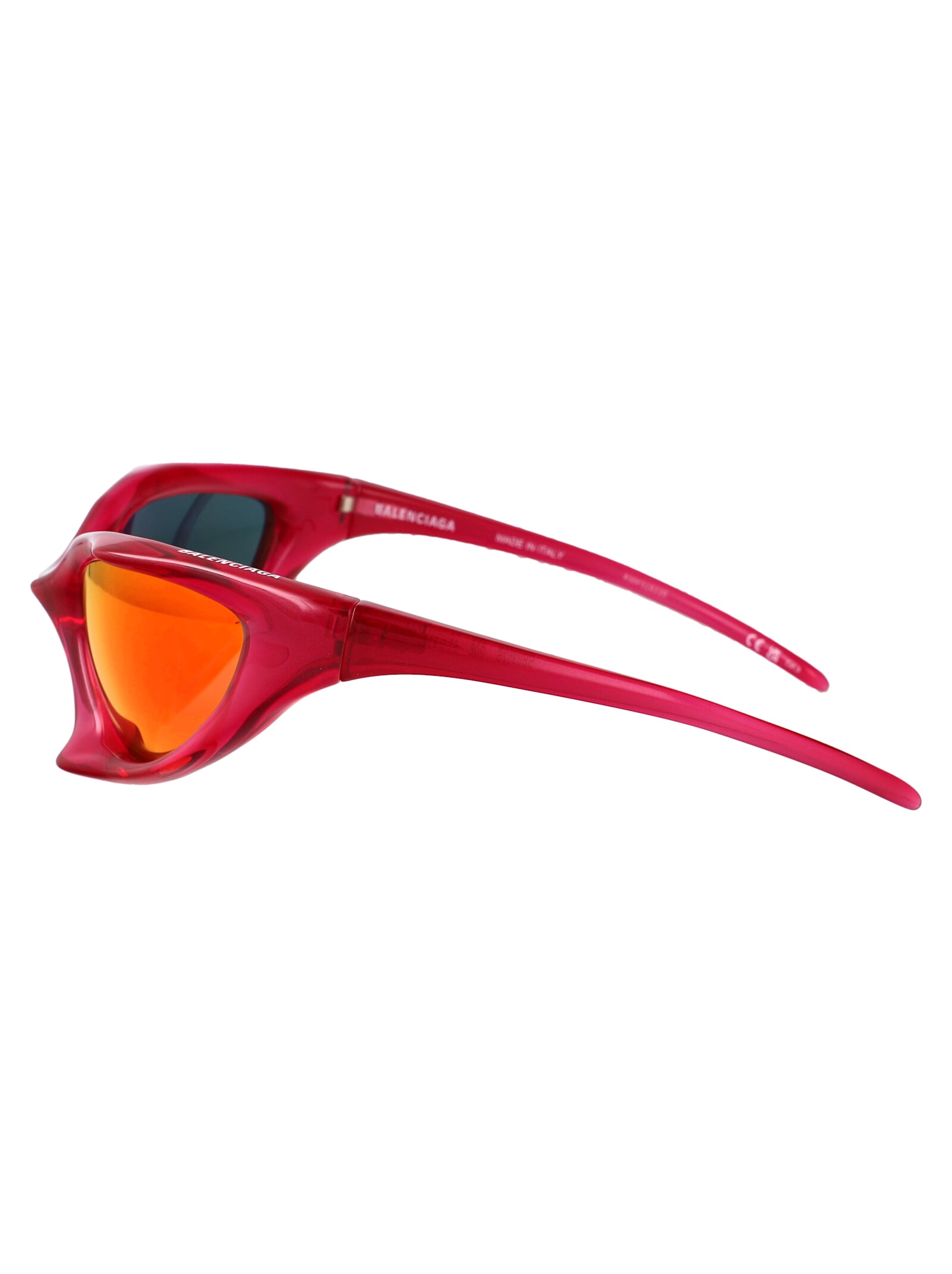 Balenciaga Red-red-red Injectate Sunglasses In Red