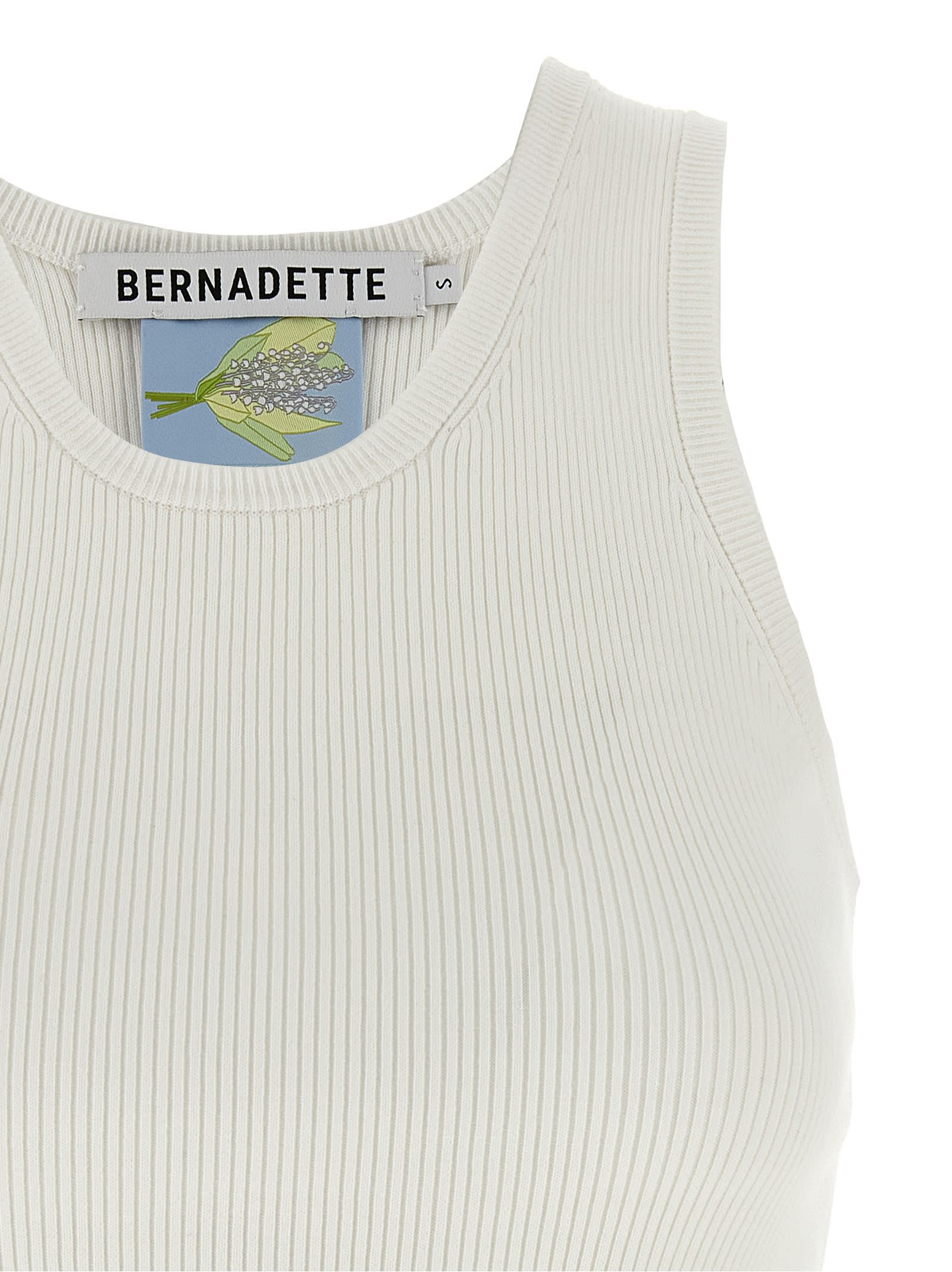 Bernadette Marcel Ribbed Tank Top In White