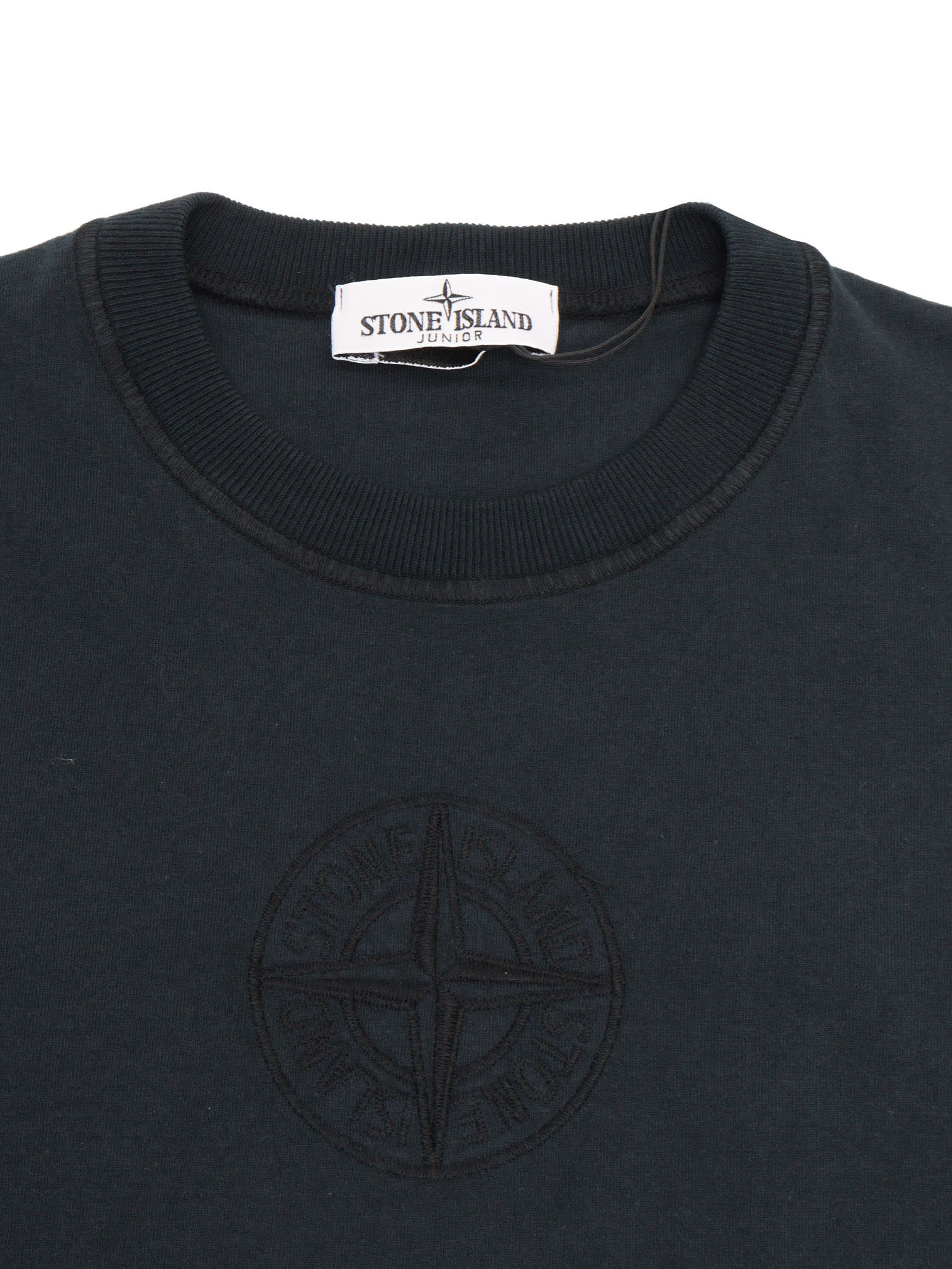 Stone Island Short-sleeved Round Collar T-shirt In Blue