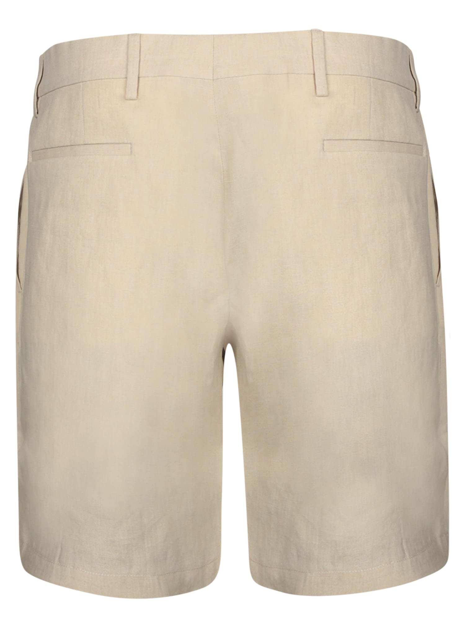 PAUL SMITH BEIGE LINEN BERMUDA SHORTS