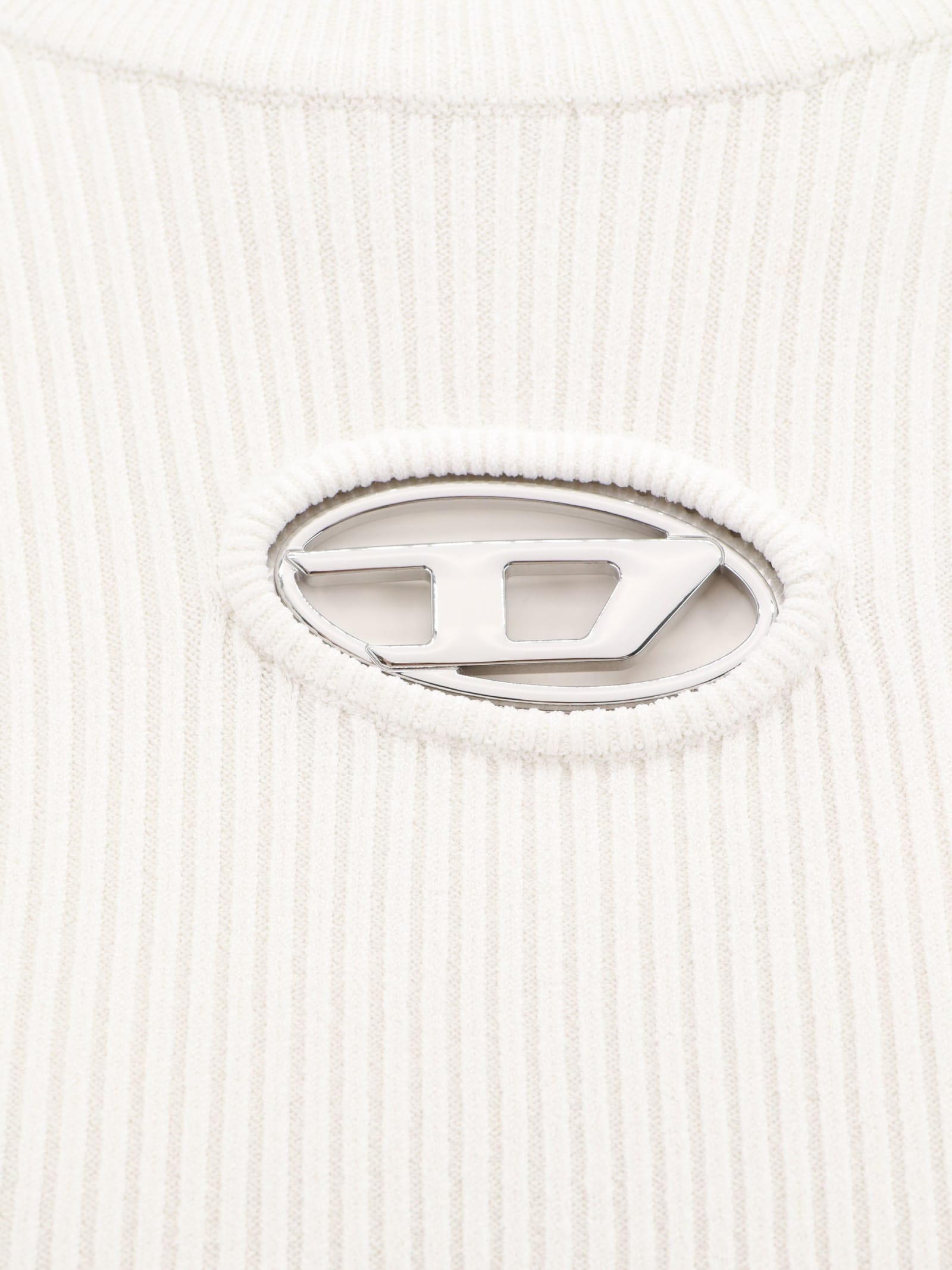Shop Diesel M-valary Sweater In White