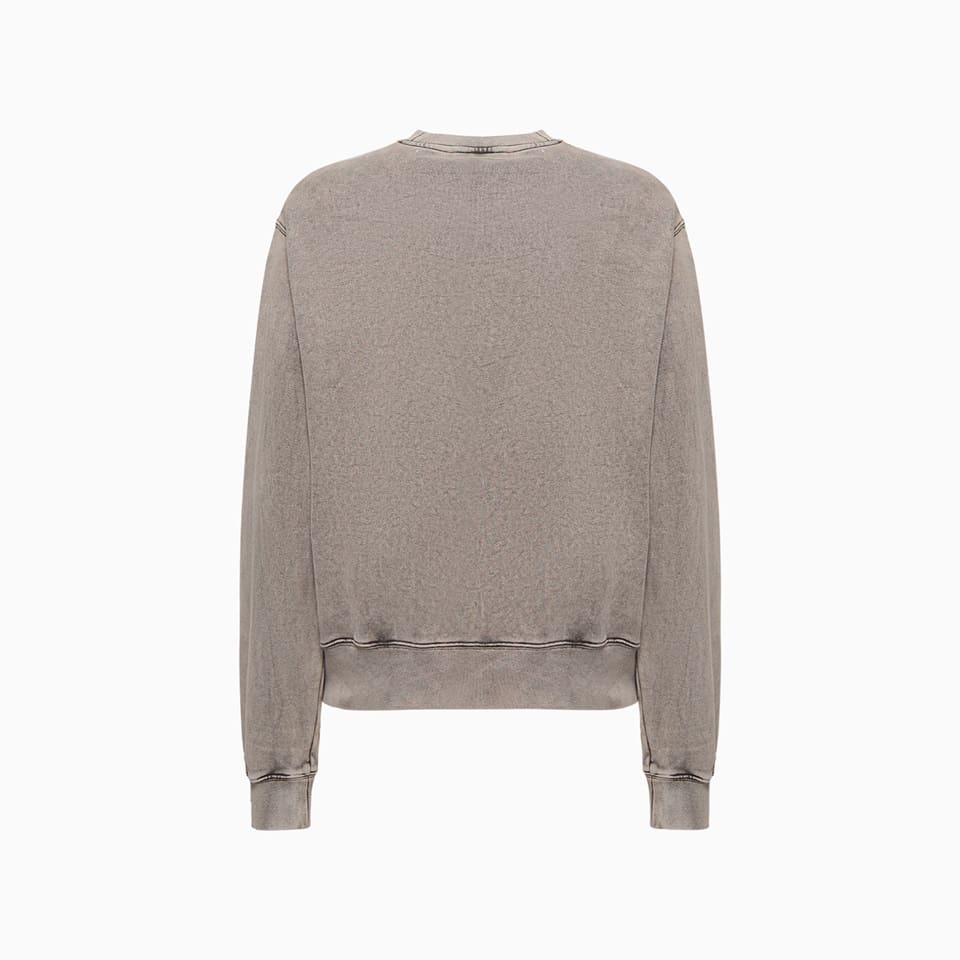 Shop Acne Studios Blurred Logo Sweatshirt In Grey