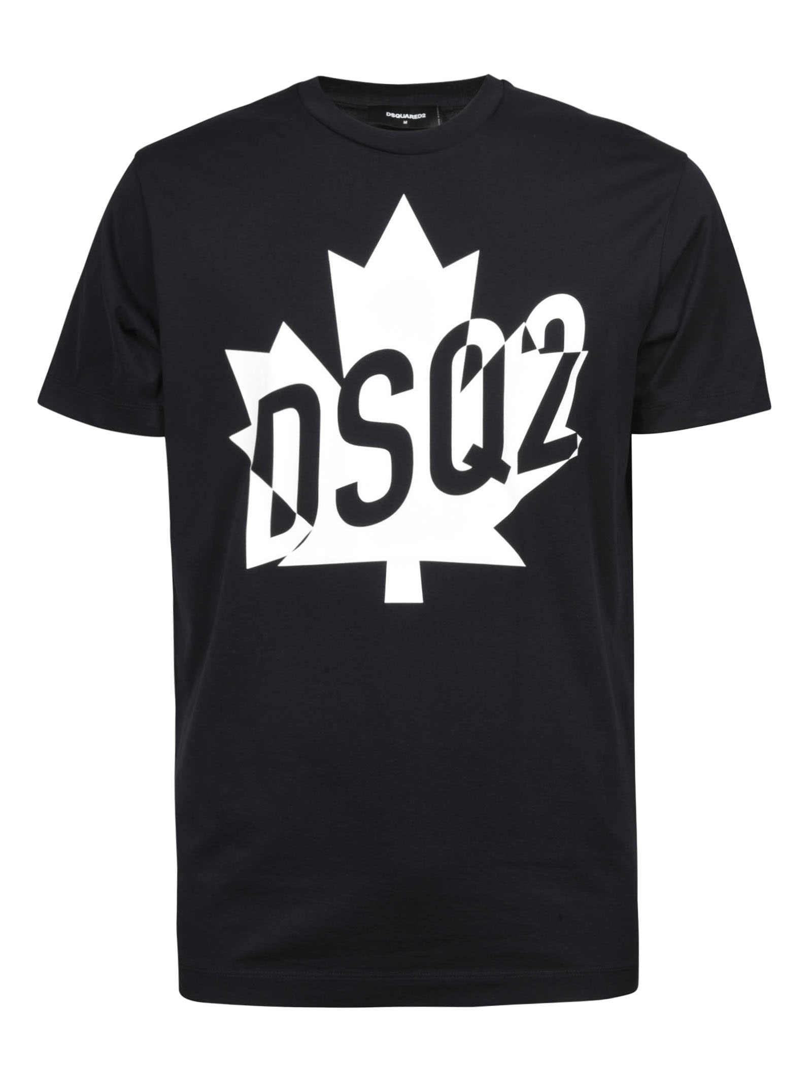 Dsquared2 Maple Leaf Logo Print T-shirt