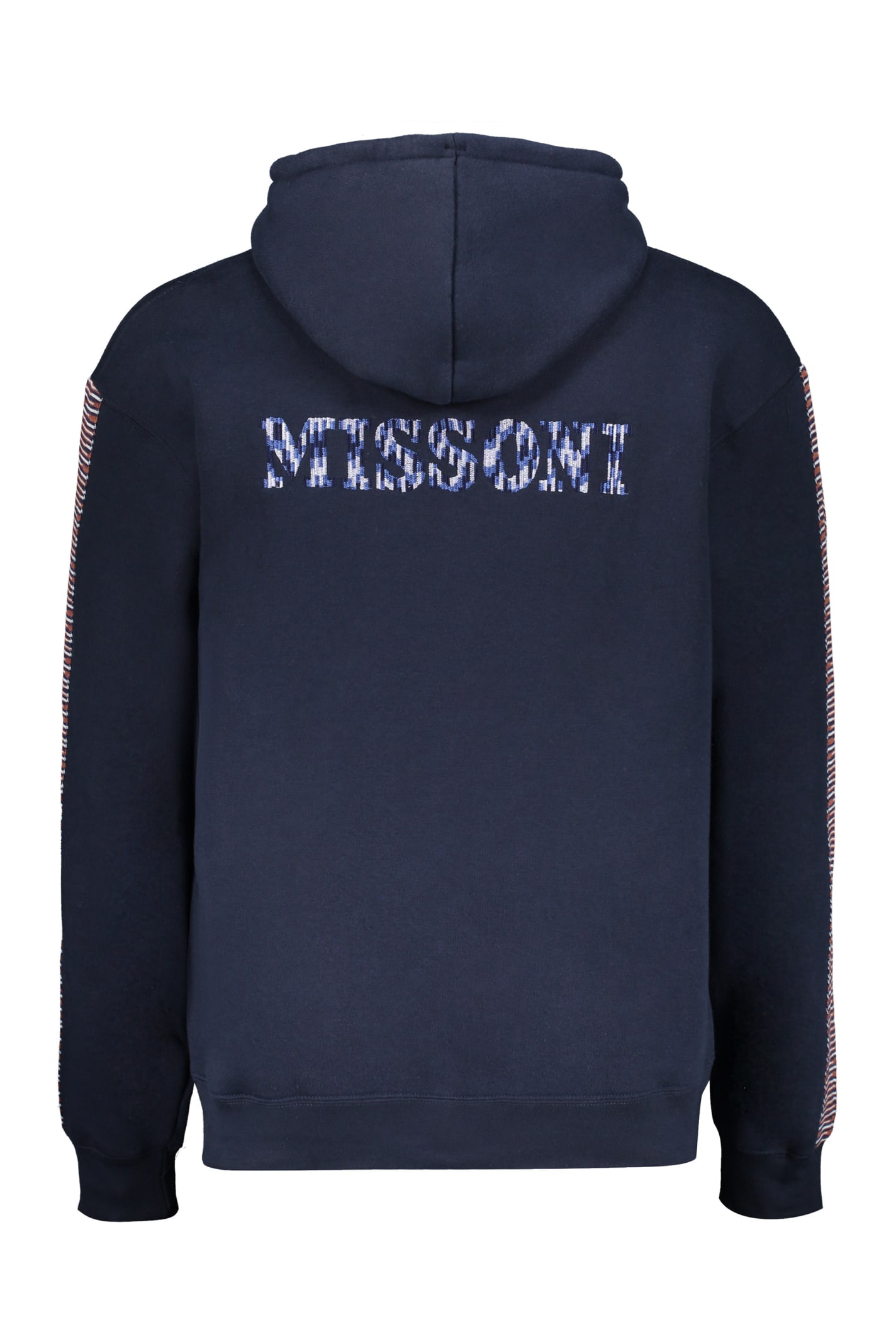 Shop Missoni Logo Embroidery Sweatshirt In Blue