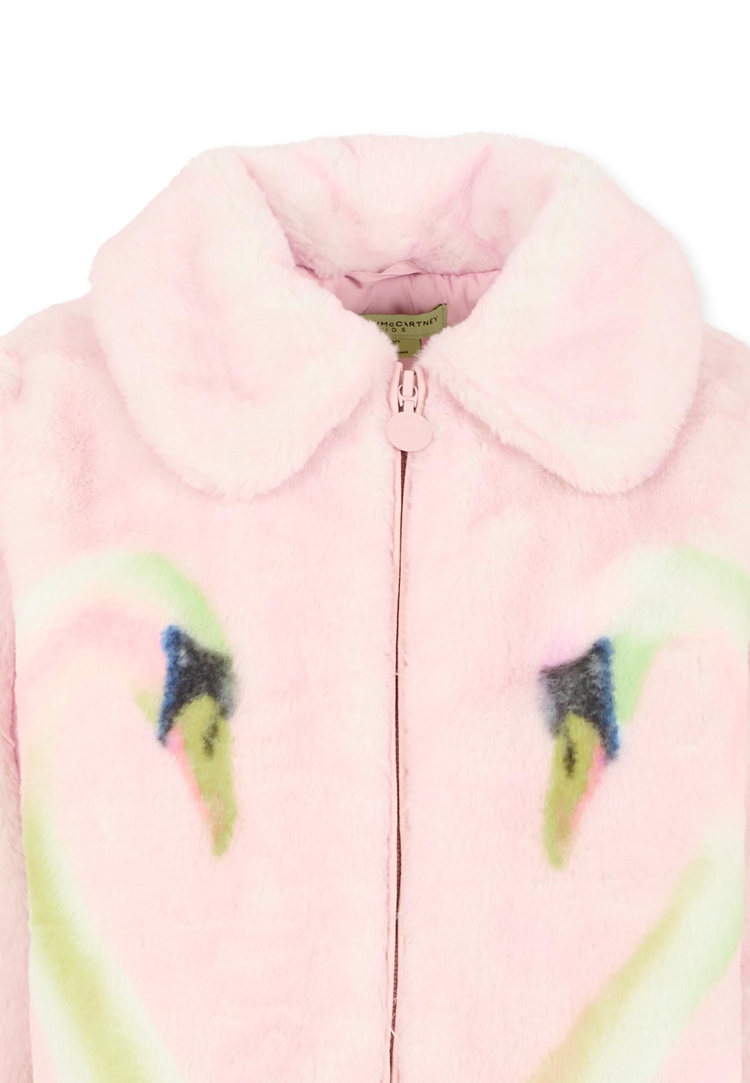 Stella Mccartney Swan-motif Coat In Pink