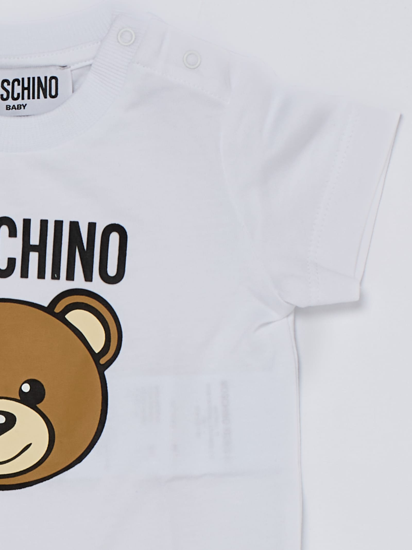 Shop Moschino T-shirt+shorts Suit In Bianco-rosso