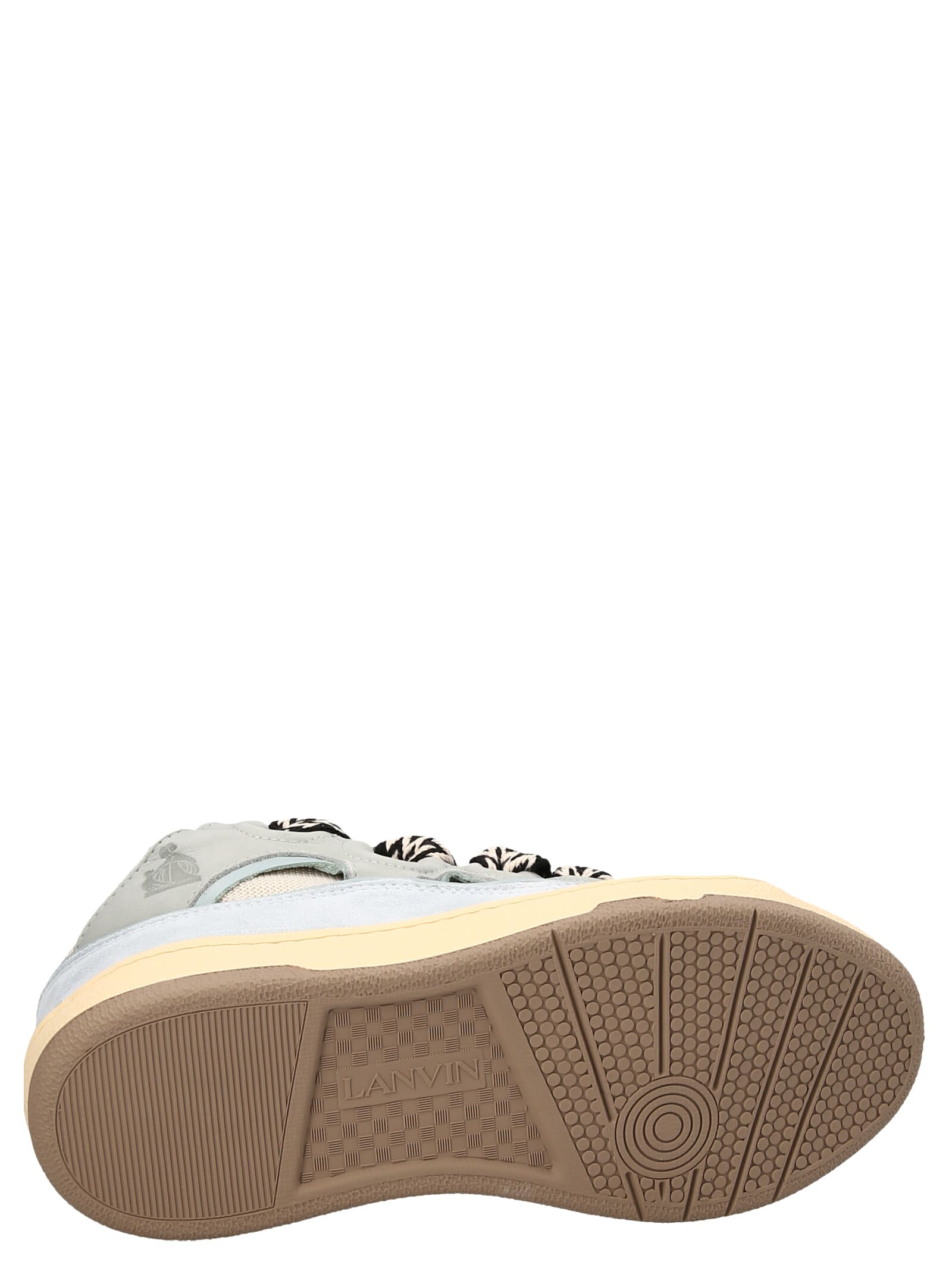 Shop Lanvin Curb Sneakers In Light Blue