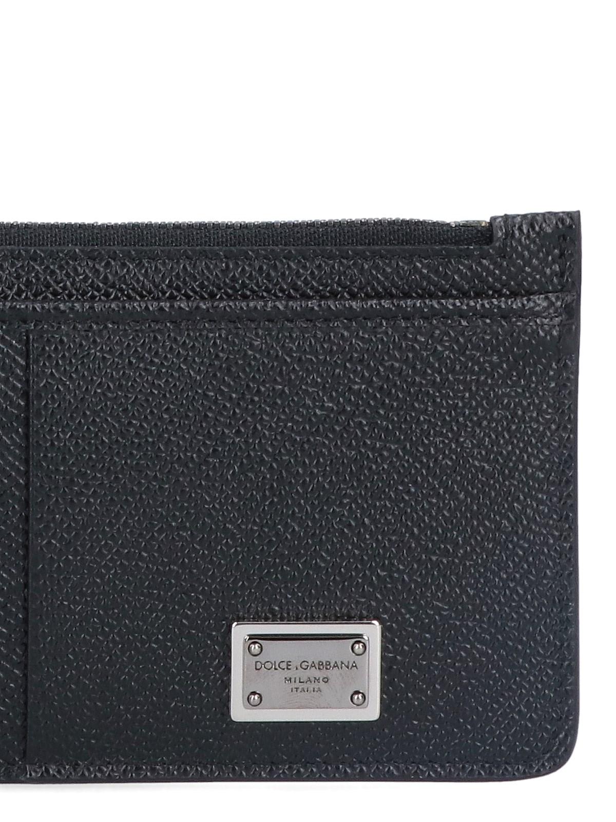 Shop Dolce & Gabbana Logo Card Case In Black