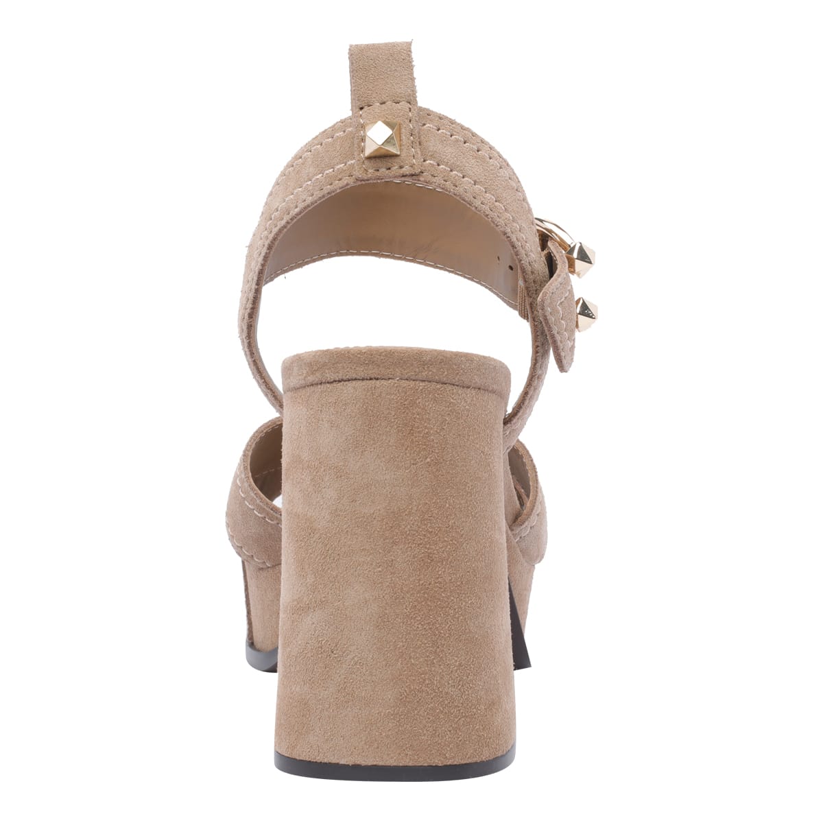 Ash Heeled Sandals Stud Embellishments