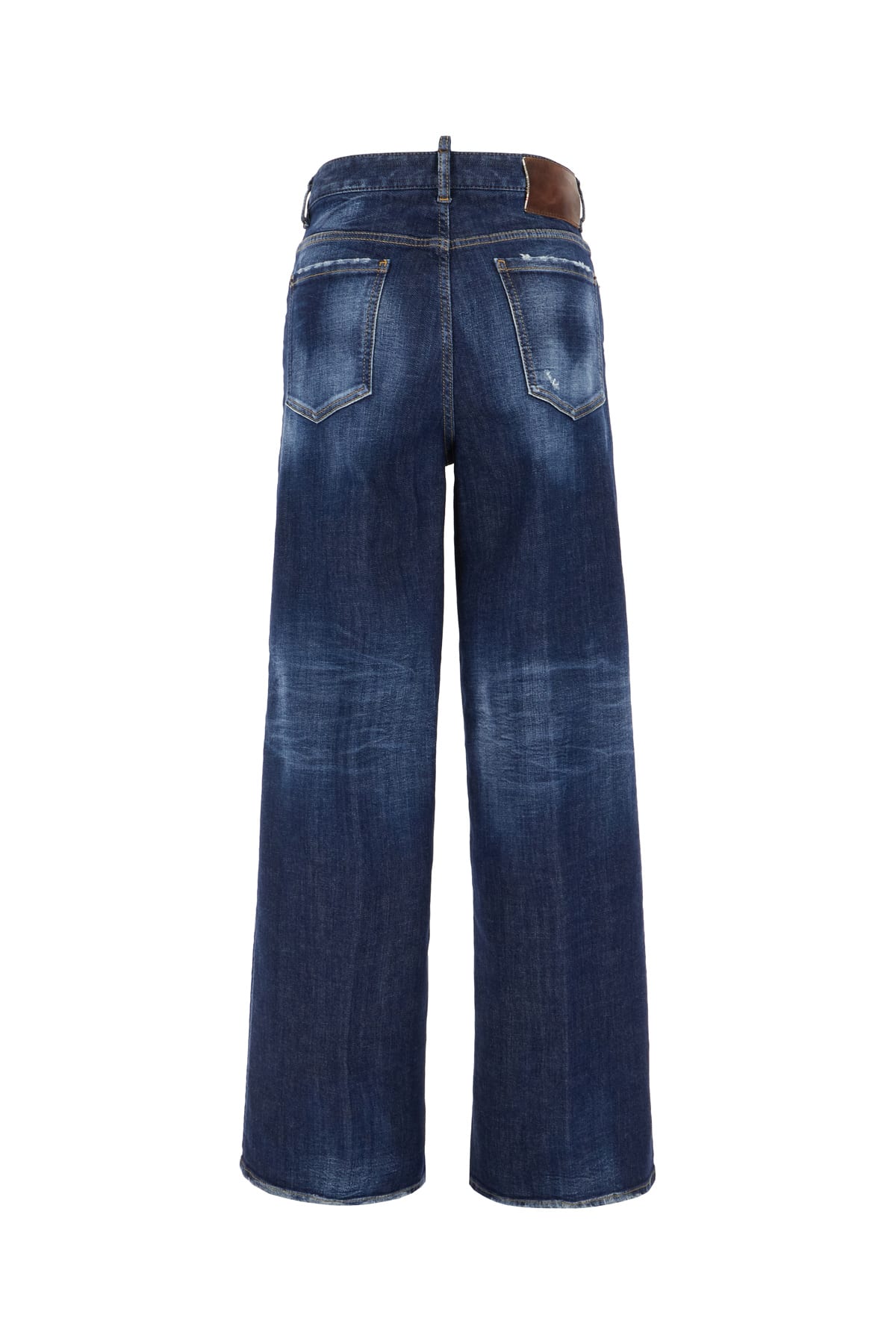 Shop Dsquared2 Stretch Denim Blend Jeans In Navy Blue