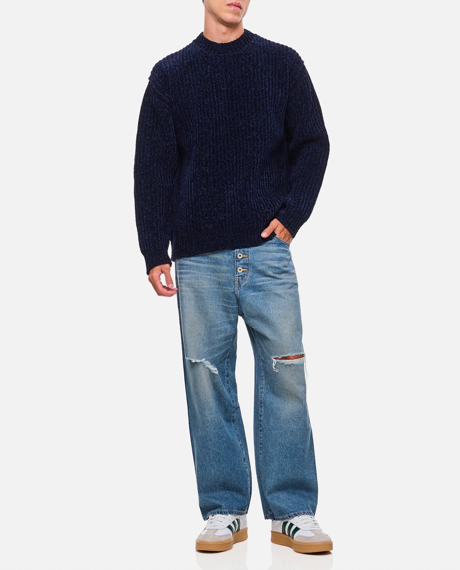 Junya Watanabe Regular Denim Jeans In Blue