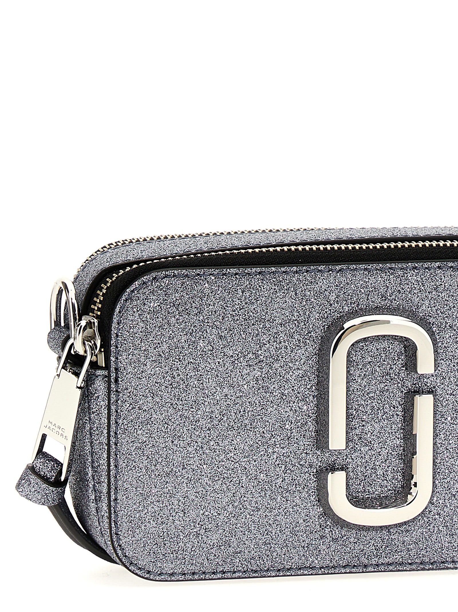 Shop Marc Jacobs The Snapshot Crossbody Bag In Silver