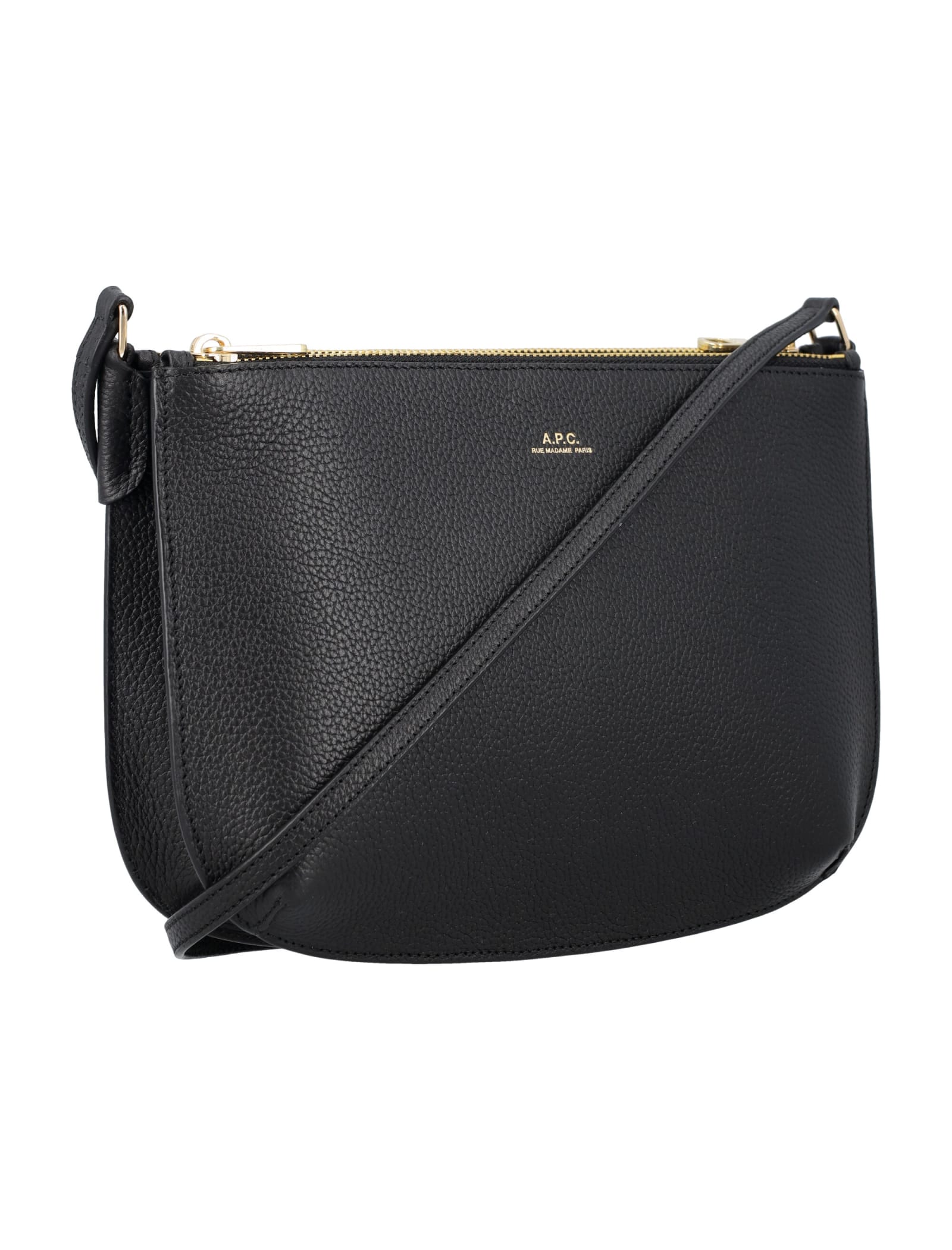 Shop Apc Sac Sarah Shoulder Bag In Black