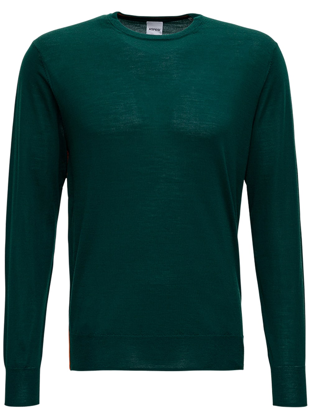 Aspesi Long-sleeved Green Wool Sweater