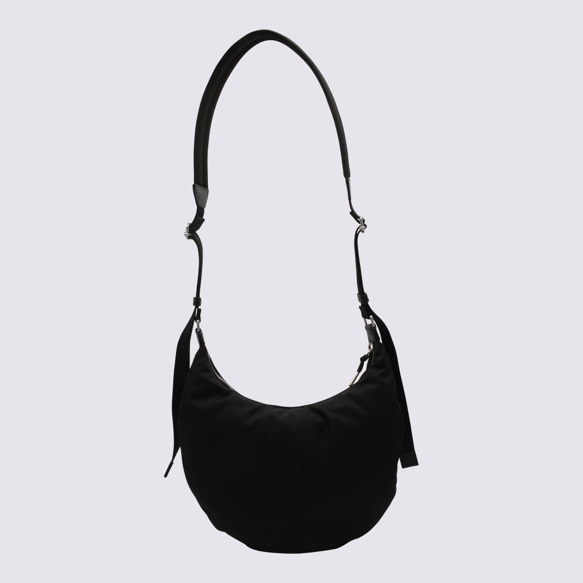 Shop Givenchy Black Nylon Voyou Shoulder Bag