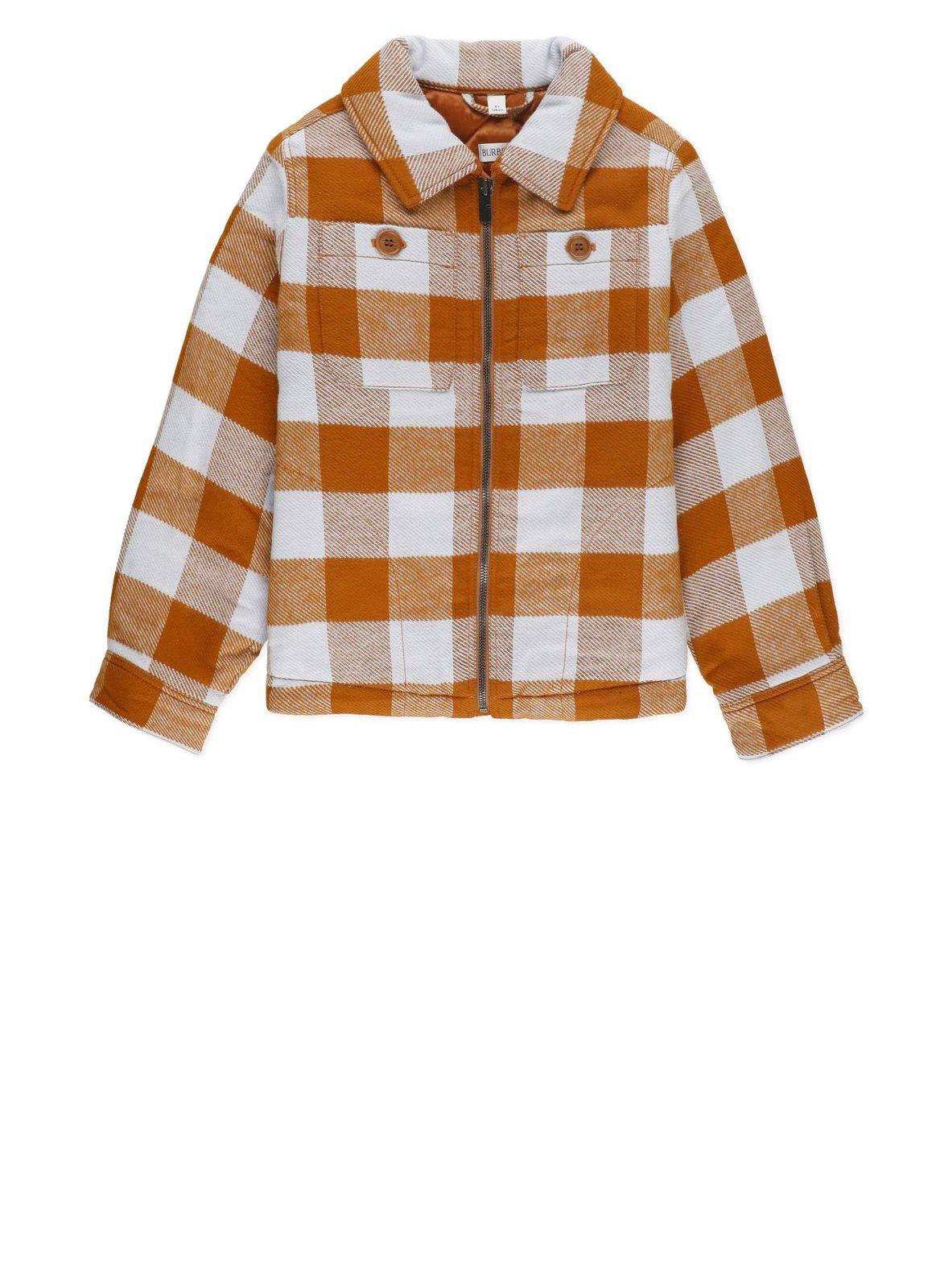 Burberry Cotton Jacket In Multicolour