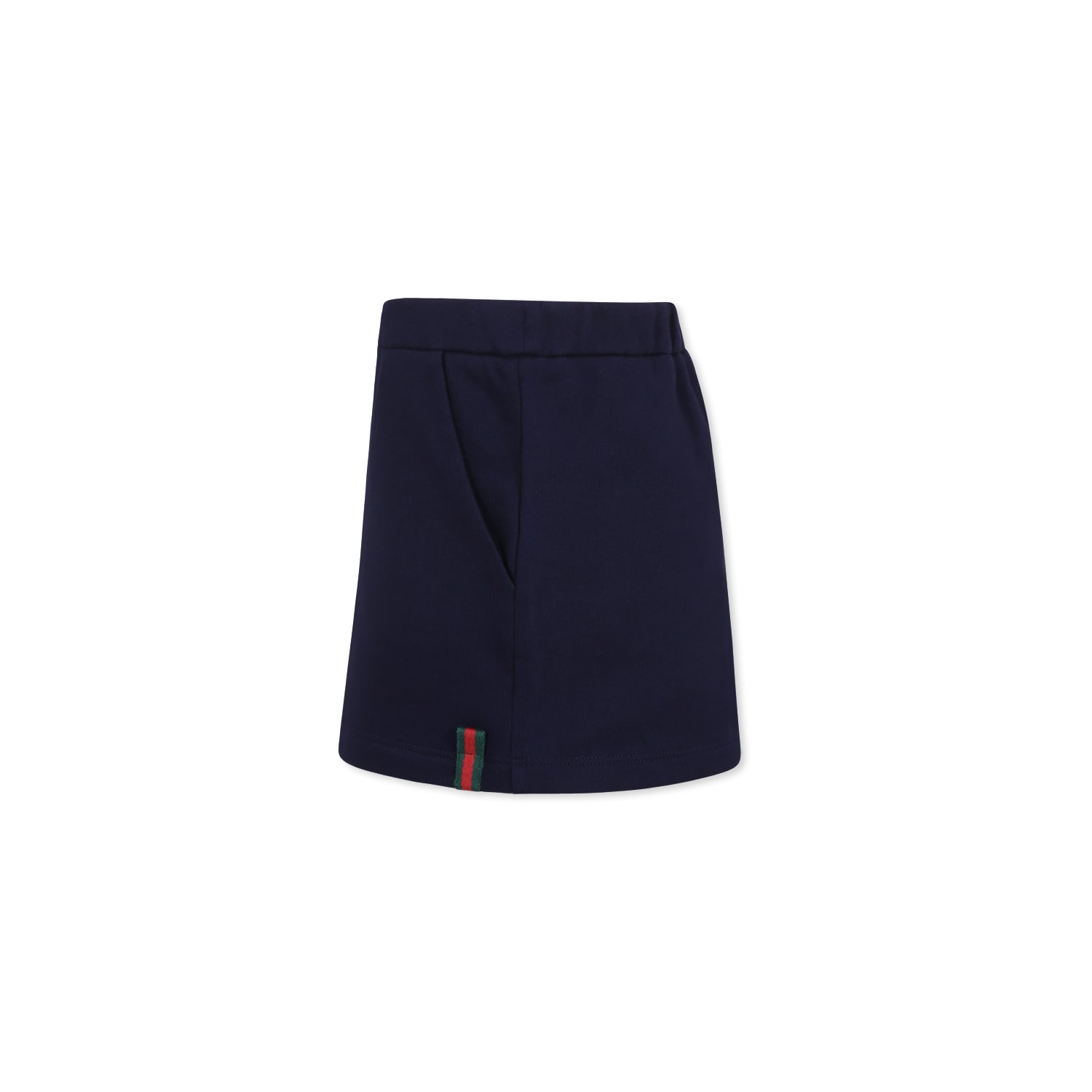 Gucci Web-detail Skirt In Blue