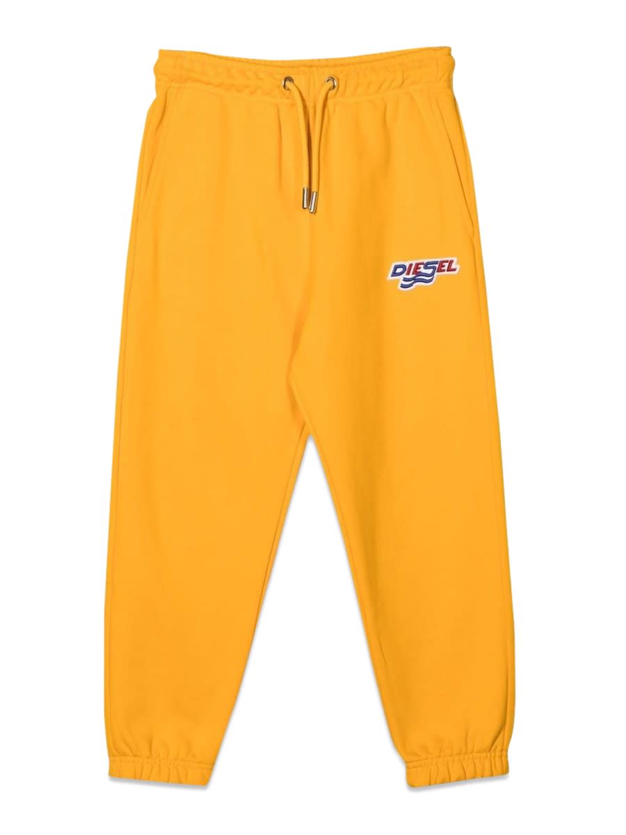 Shop Diesel Jogger With Logo In Yellow