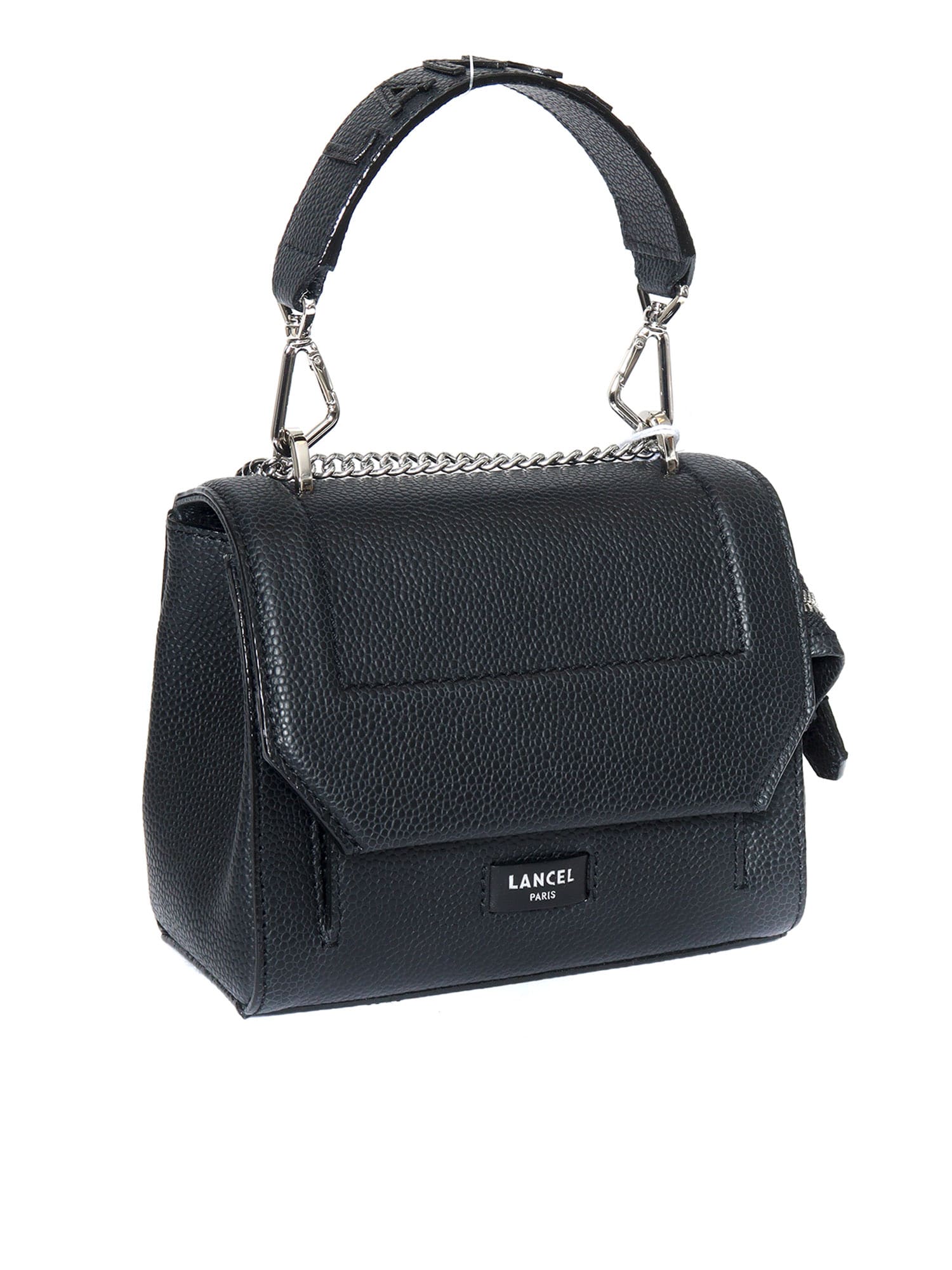 Shop Lancel Flap Bag S In Black