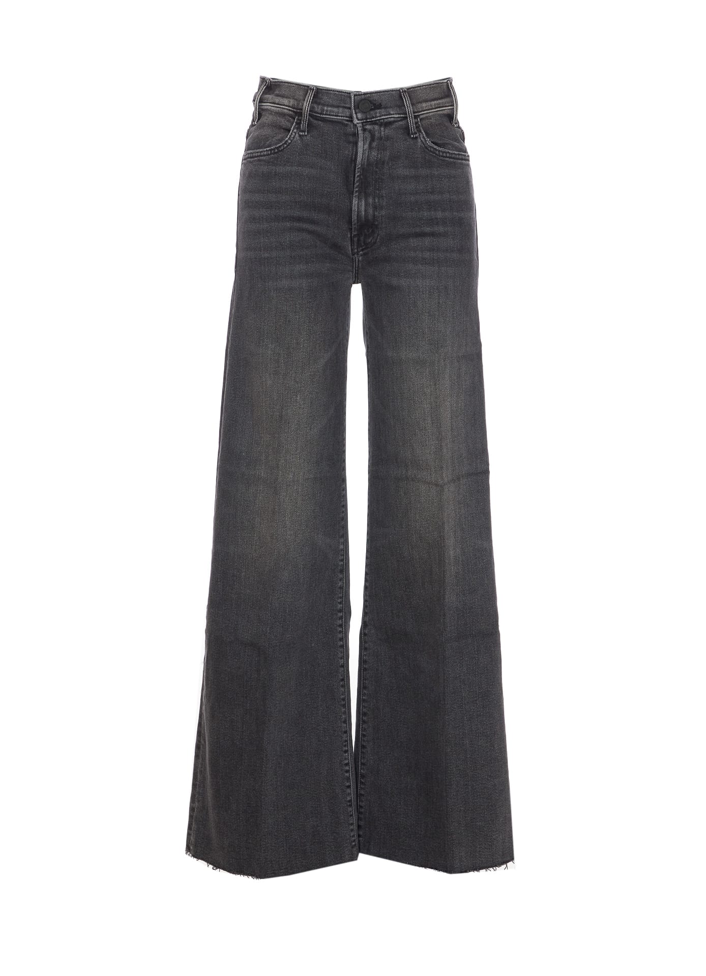 Mother The Hustler Roller Jeans In Gray