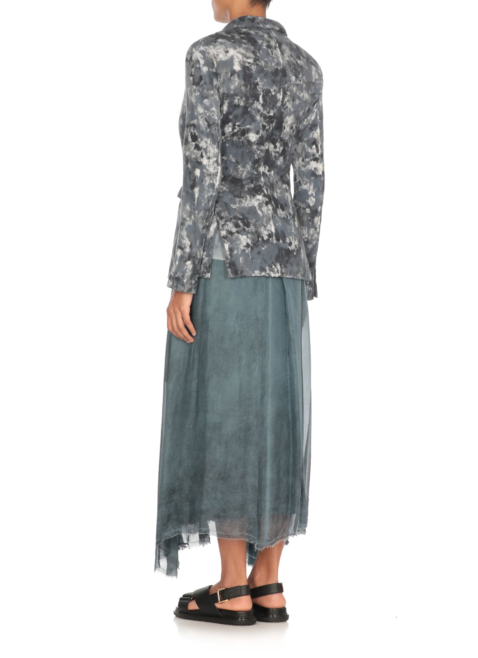 Avant Toi Blue Linen Blend Blazer