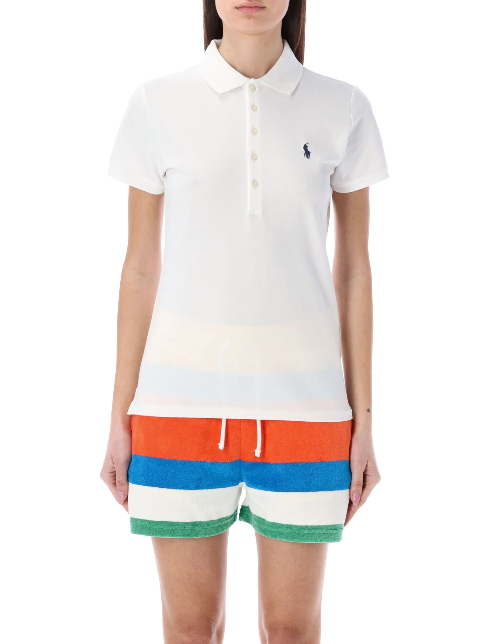 Shop Polo Ralph Lauren Classic Polo Shirt In White