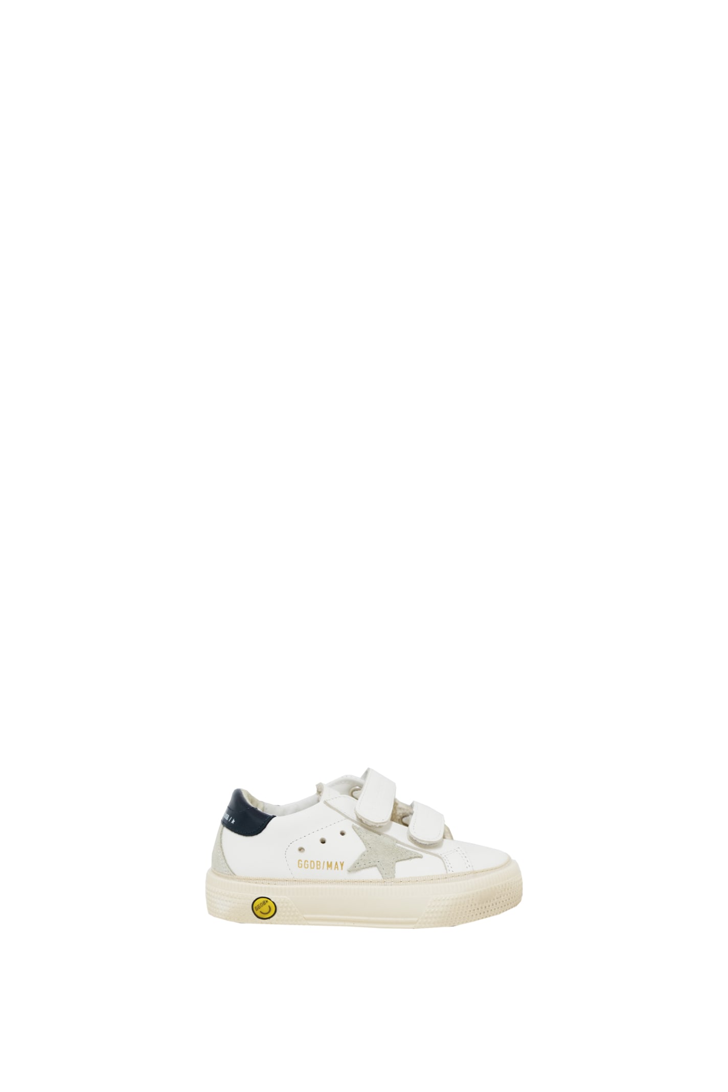 Golden Goose Kids' Leather Sneakers In White