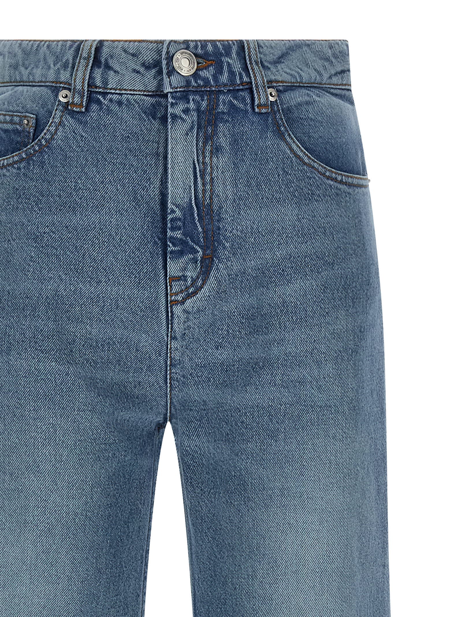 Ami Alexandre Mattiussi Ami Paris Flared Leg Jeans In Blue