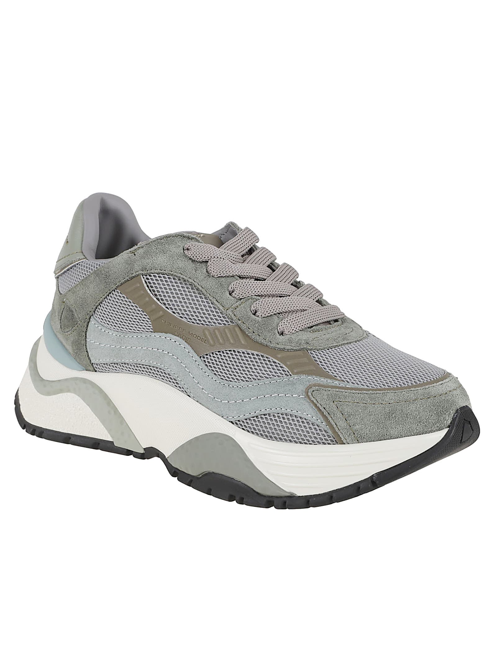 Philippe Model Low Top Sneakers For Women In Gray