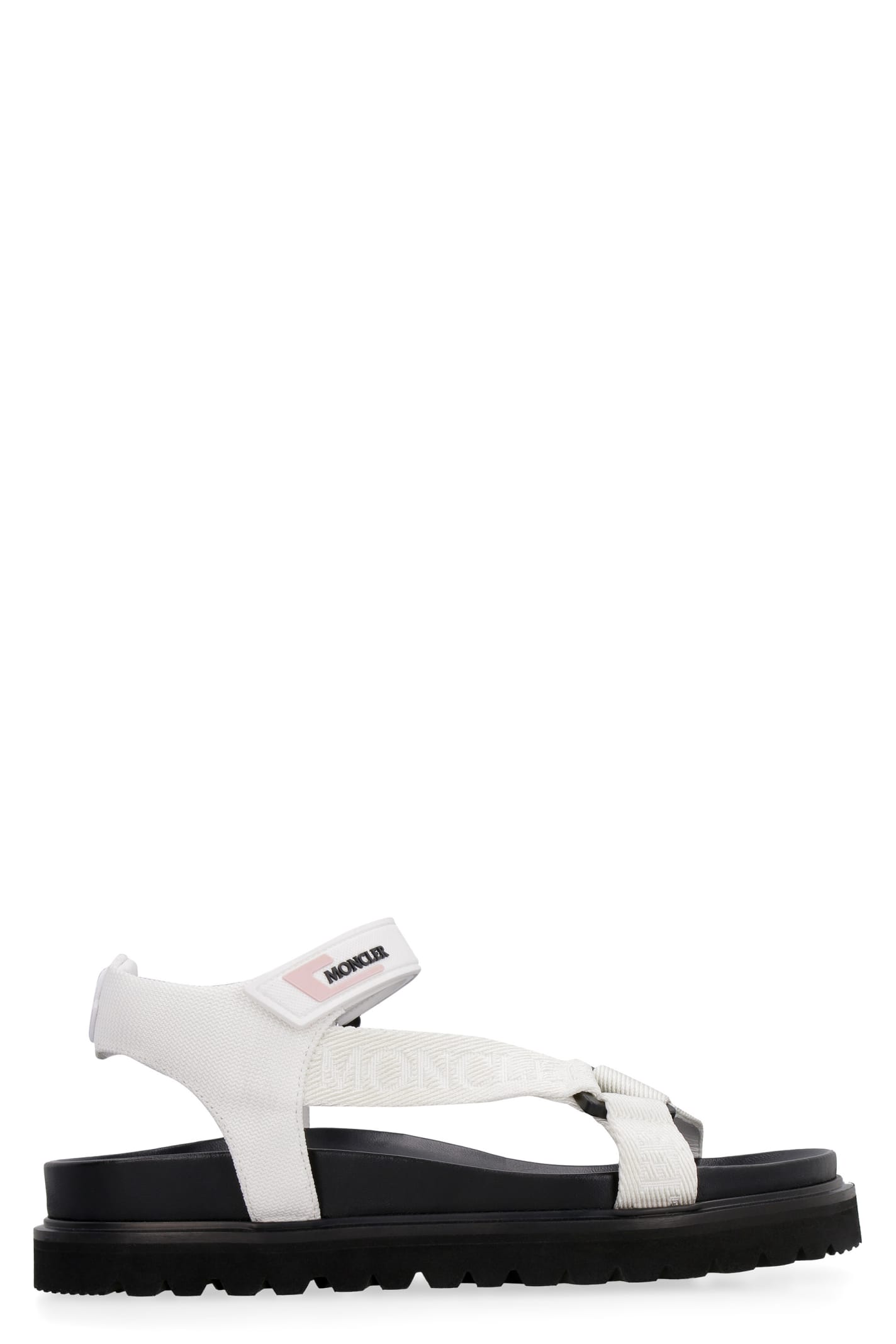 Buy Moncler Flavia Flat Sandals online, shop Moncler shoes with free shipping