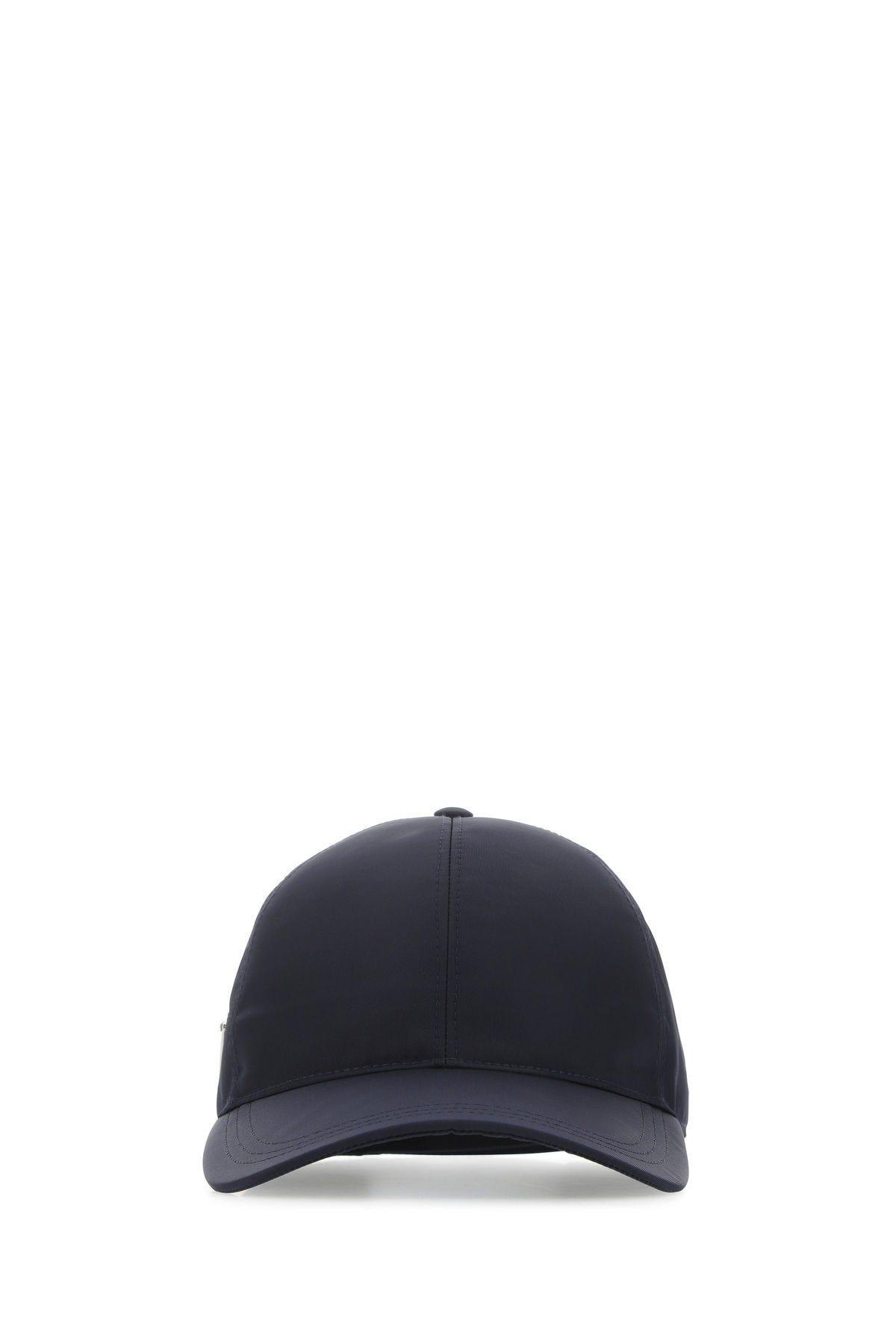 Shop Prada Dark Blue Re-nylon Baseball Cap In Bleu