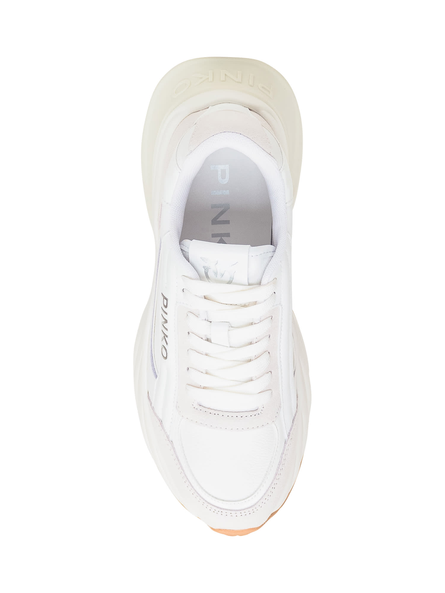 Shop Pinko Ariel 07 Sneaker In Bianco